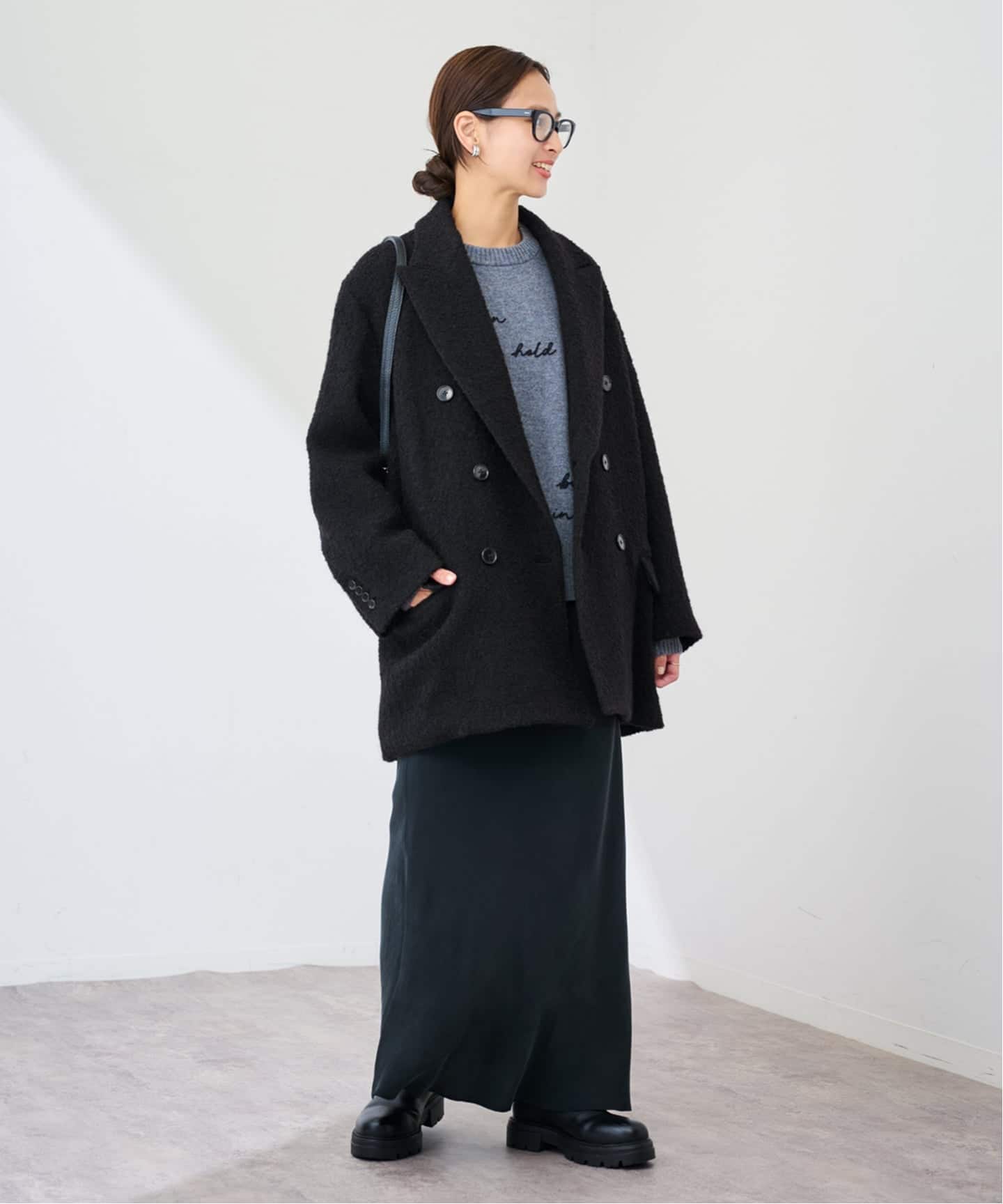 クチュールドアダムCottage coatオーバーサイズダブルジャケット COUTURE D'ADAM - COUTURE D'ADAM Cottage coat クチュールドア
