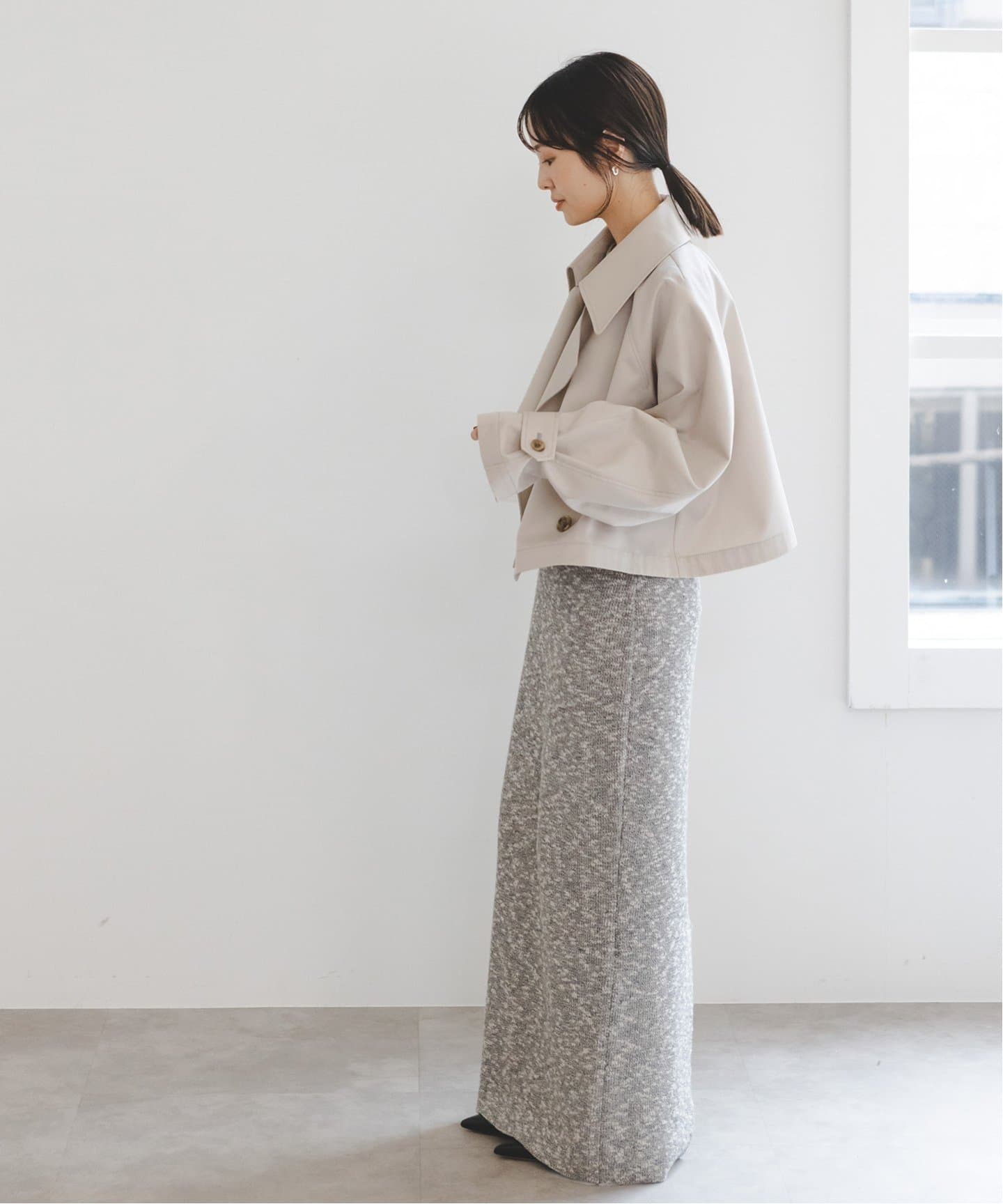 NOBLE ノーブル　グロウツイルオーバーショートトレンチ グロウツイルオーバーショートトレンチ（トレンチコート）｜NOBLE