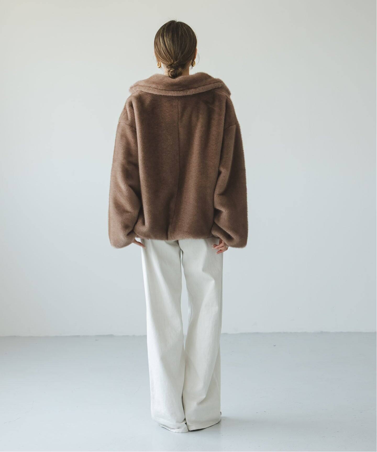 エコファースタンドカラーミドルブルゾン（その他ブルゾン／アウター