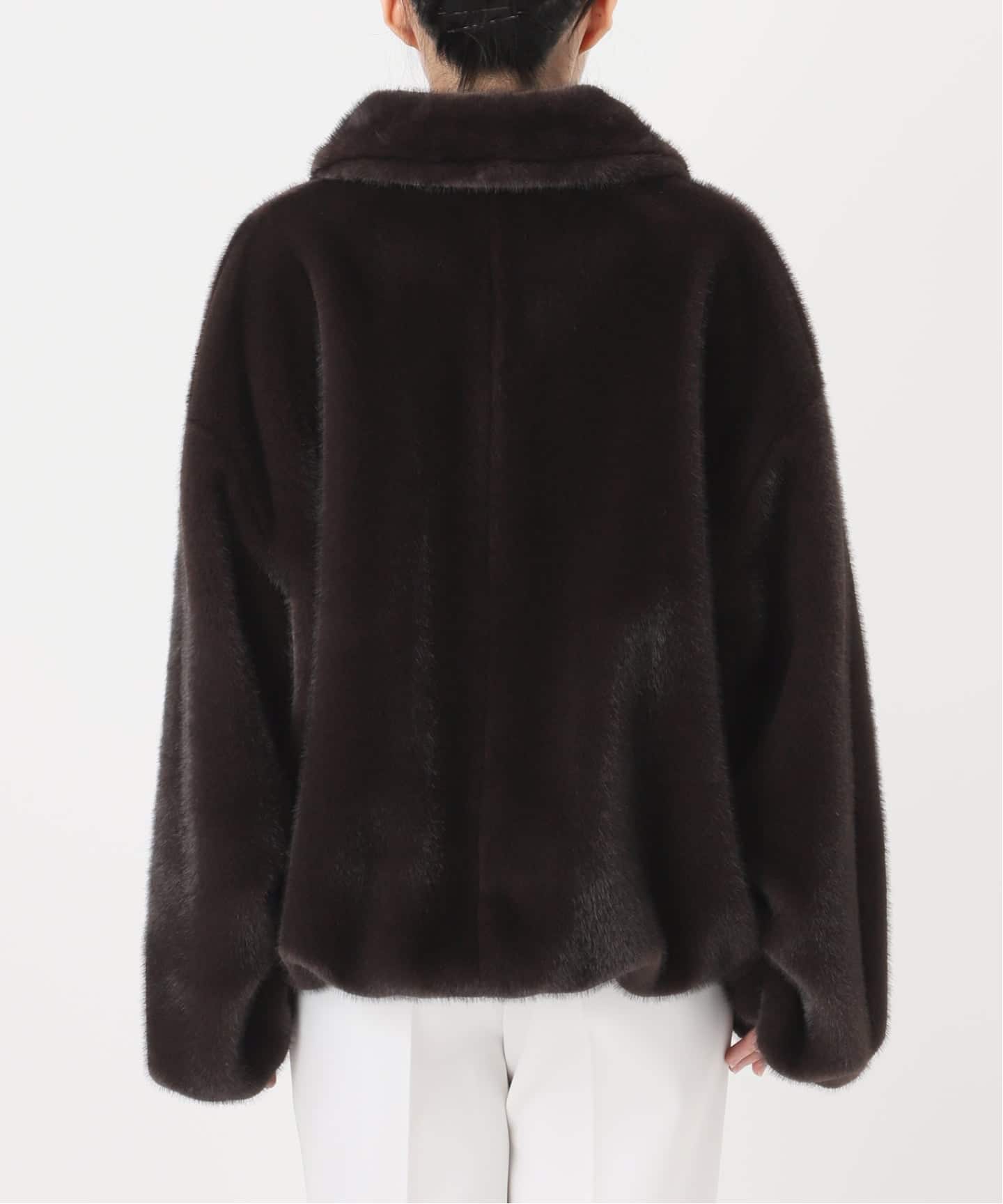 エコファースタンドカラーミドルブルゾン（その他ブルゾン／アウター