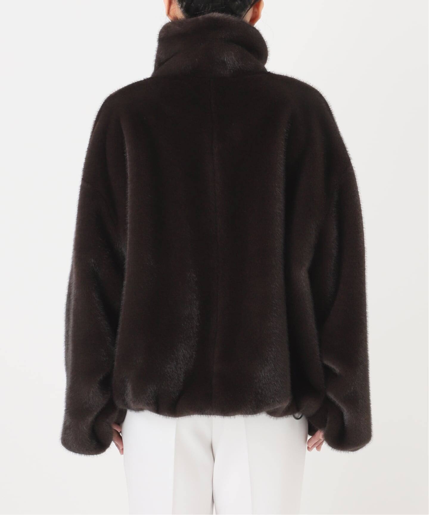 エコファースタンドカラーミドルブルゾン（その他ブルゾン／アウター