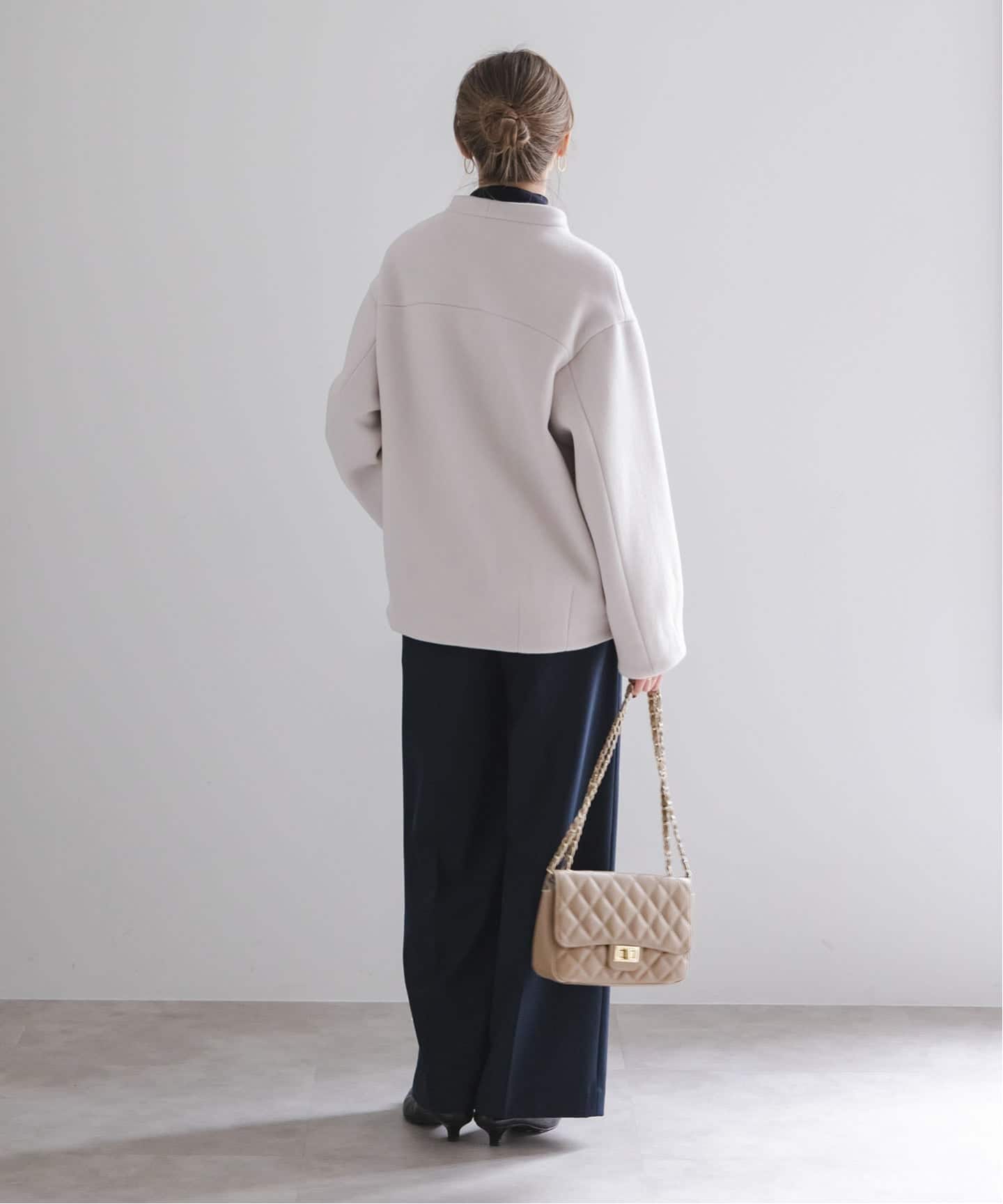 MTRレイズドネックジップコート（ノーカラーコート）｜NOBLE（ノーブル