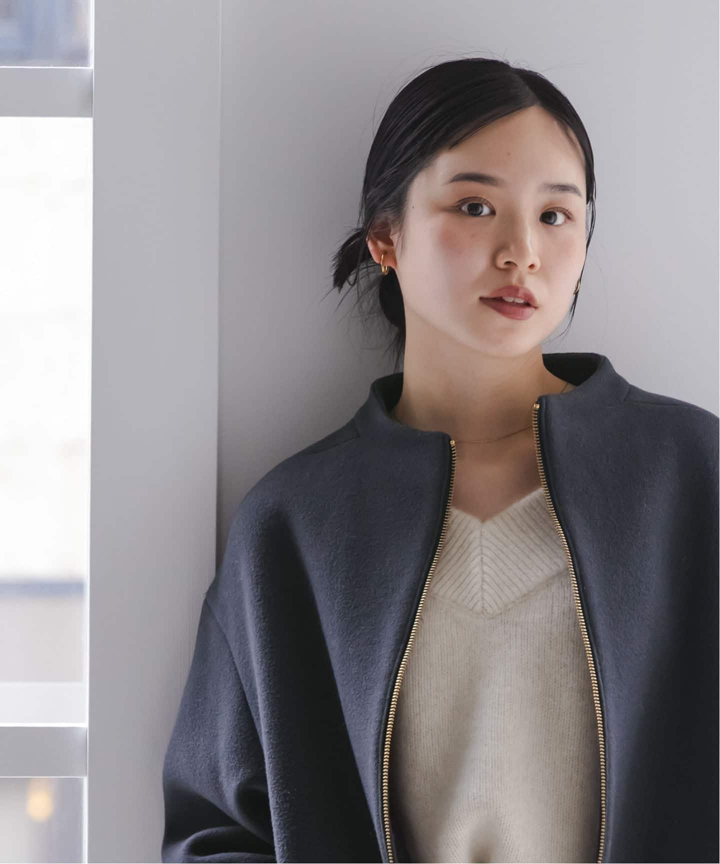 追加》MTRレイズドネックジップコート（ノーカラーコート）｜NOBLE