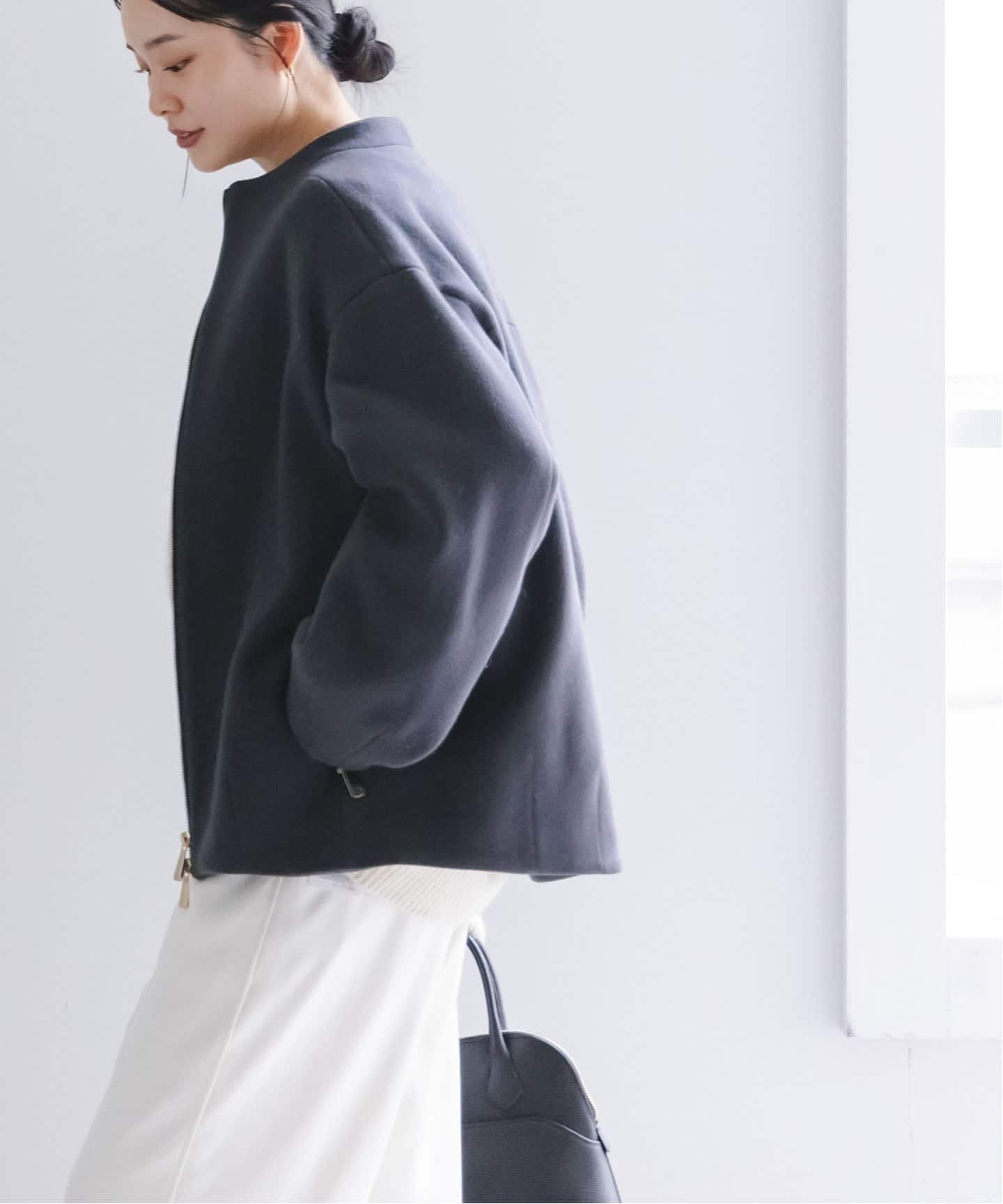 追加》MTRレイズドネックジップコート（ノーカラーコート）｜NOBLE