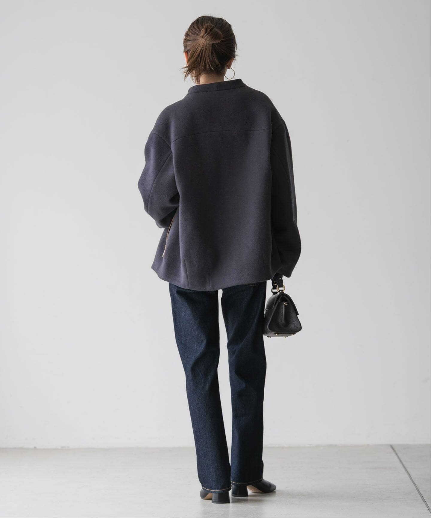 追加》MTRレイズドネックジップコート（ノーカラーコート）｜NOBLE