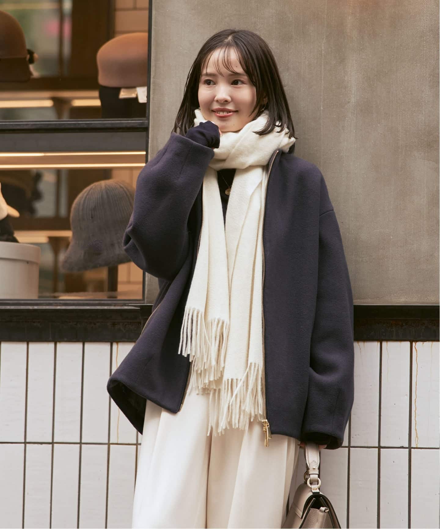 追加》MTRレイズドネックジップコート（ノーカラーコート）｜NOBLE