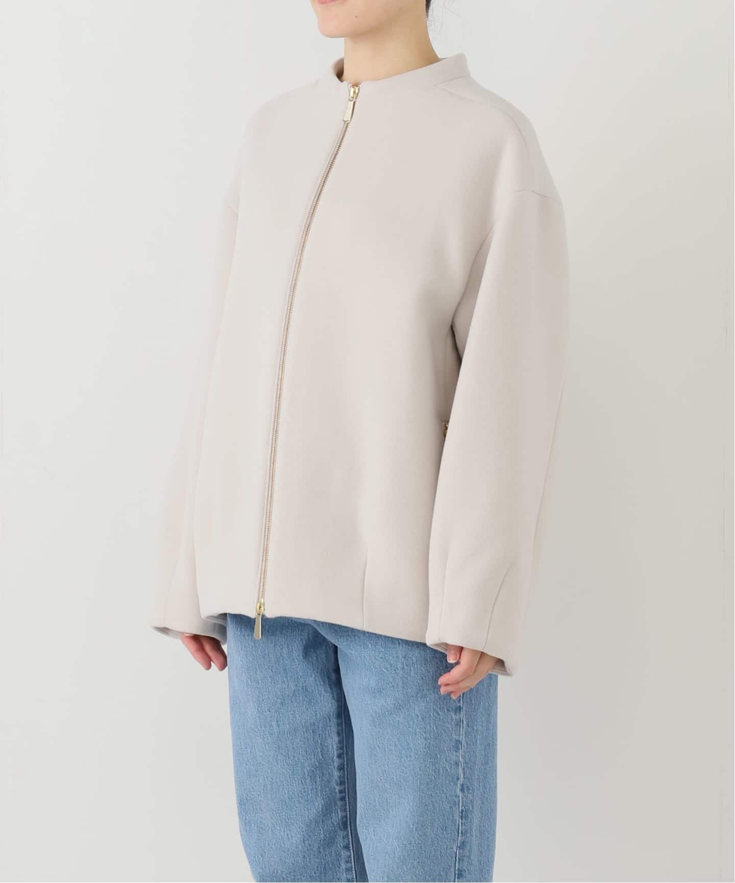 追加》MTRレイズドネックジップコート（ノーカラーコート）｜NOBLE