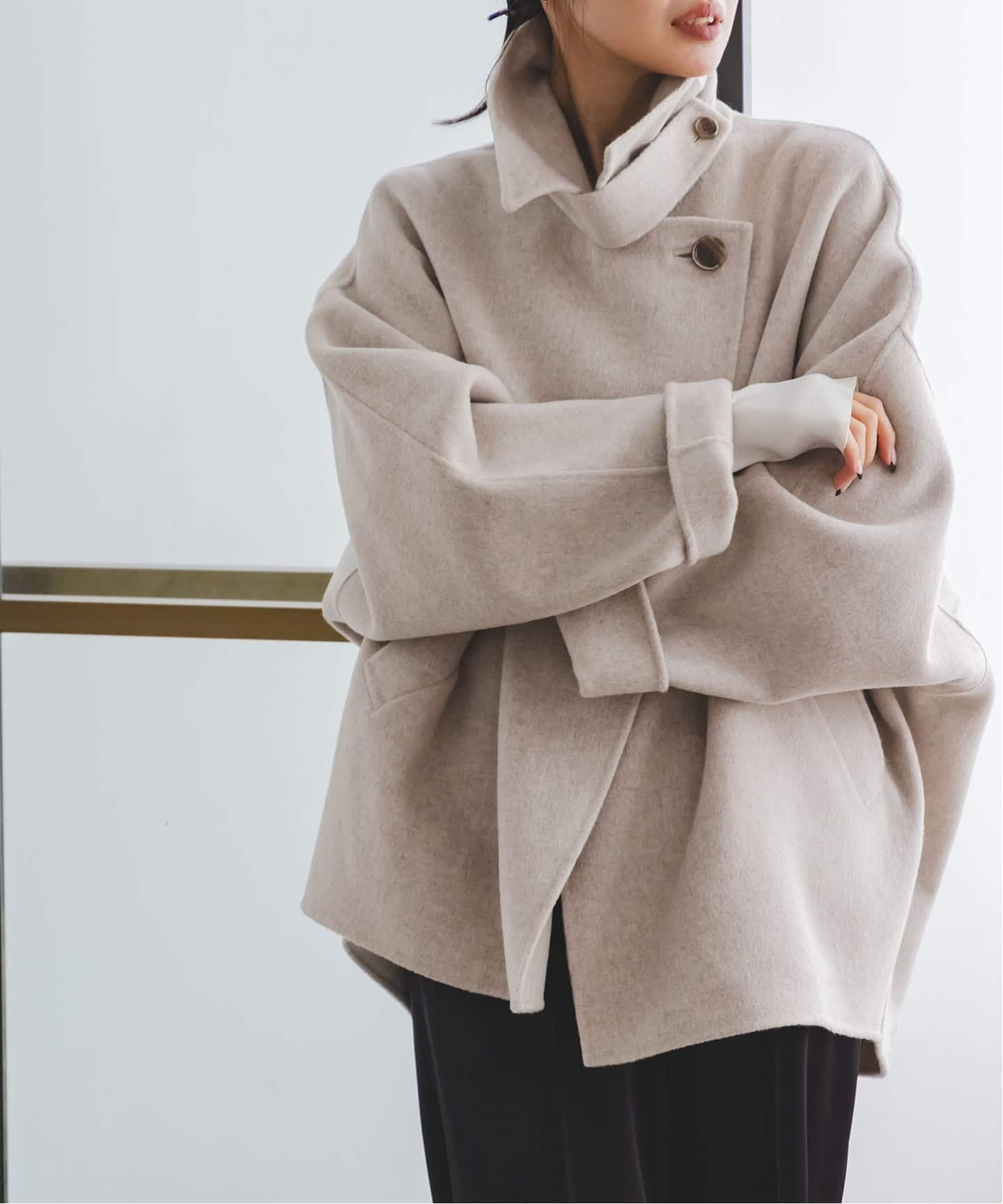 追加》Super160s リバードルマンショートコート（その他ブルゾン