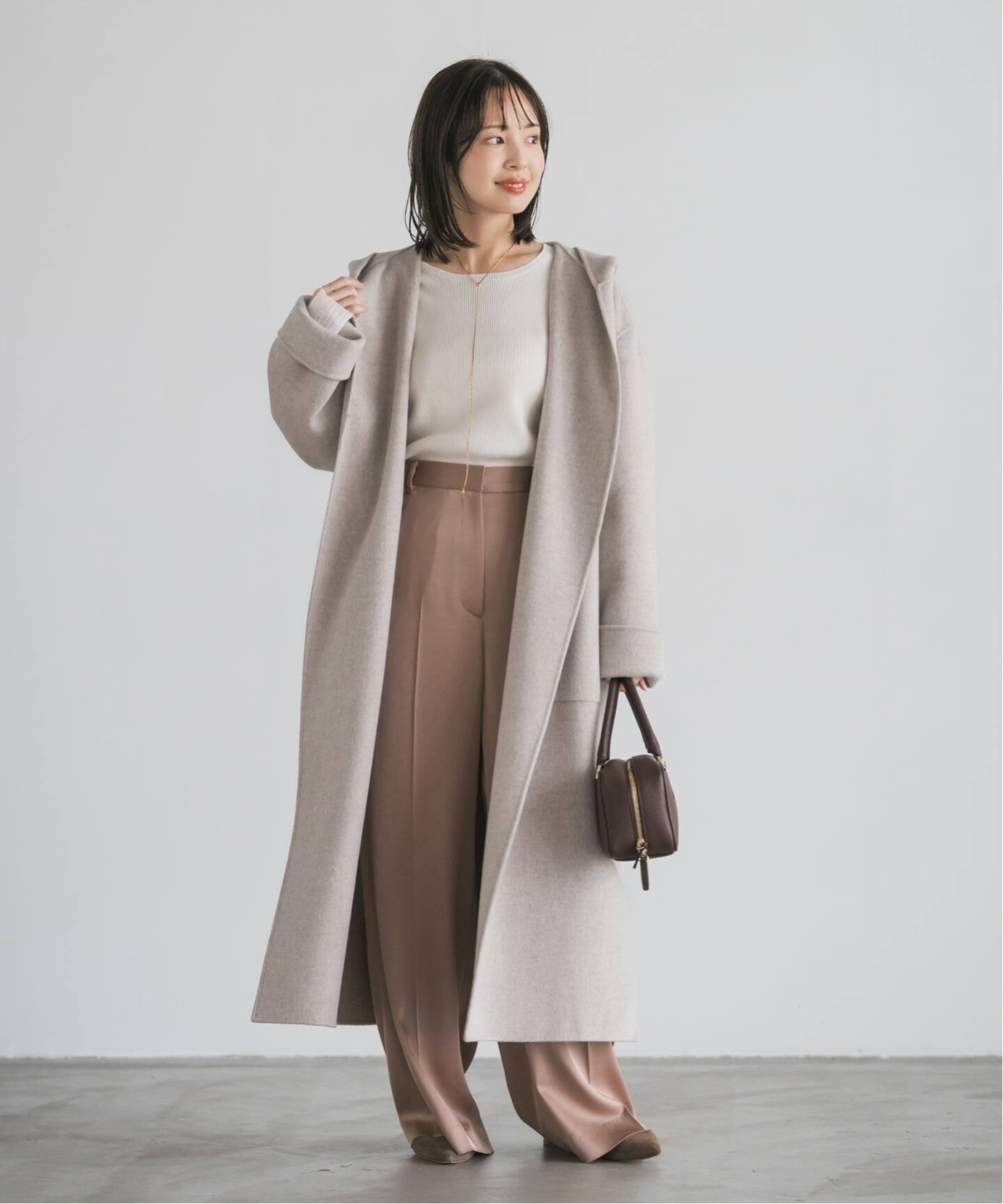 追加》Super160sリバーフーディーコート（フードコート）｜NOBLE