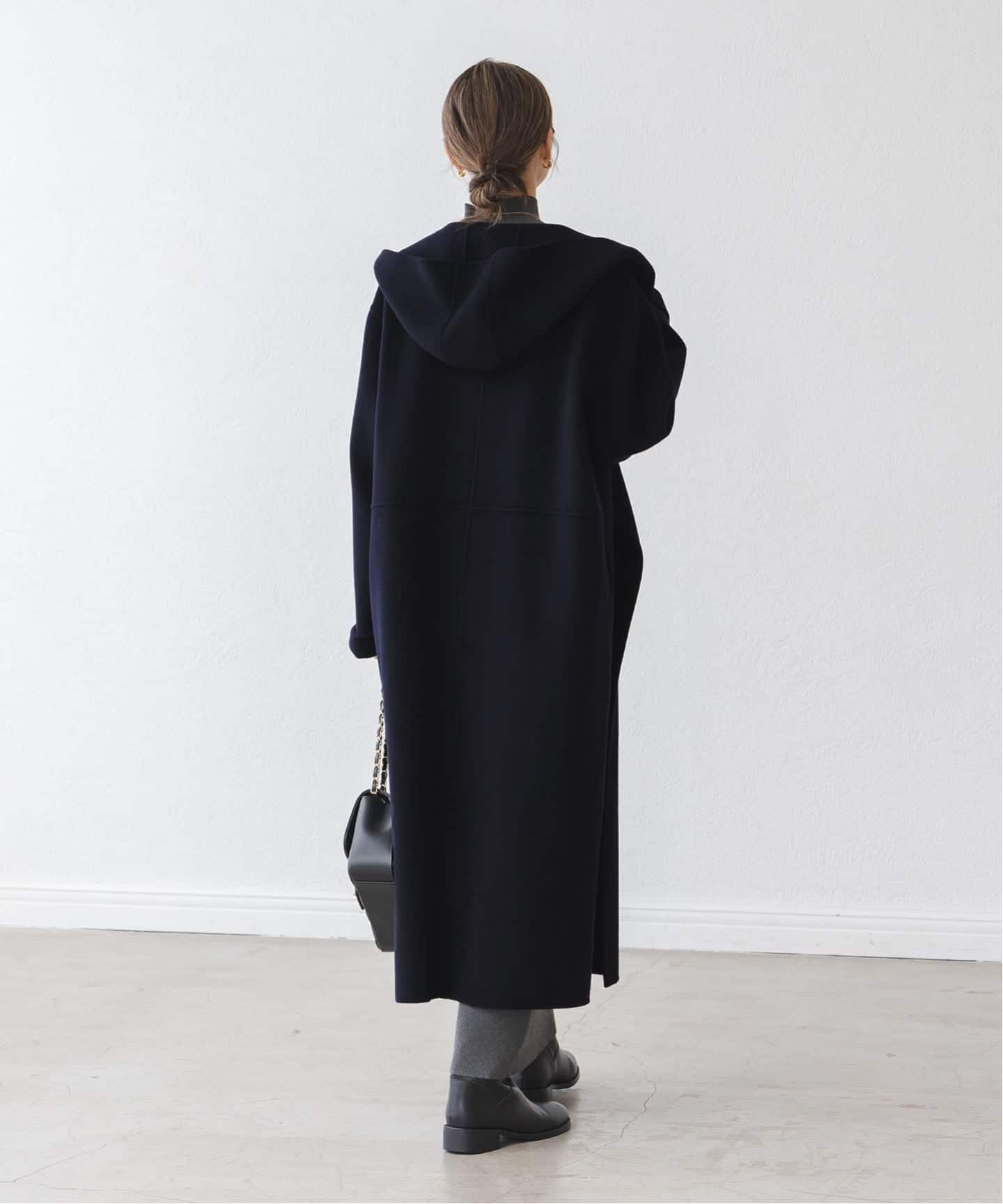 追加》Super160sリバーフーディーコート（フードコート）｜NOBLE