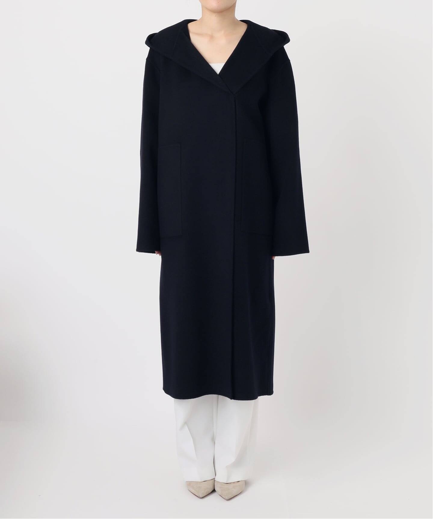 追加》Super160sリバーフーディーコート（フードコート）｜NOBLE