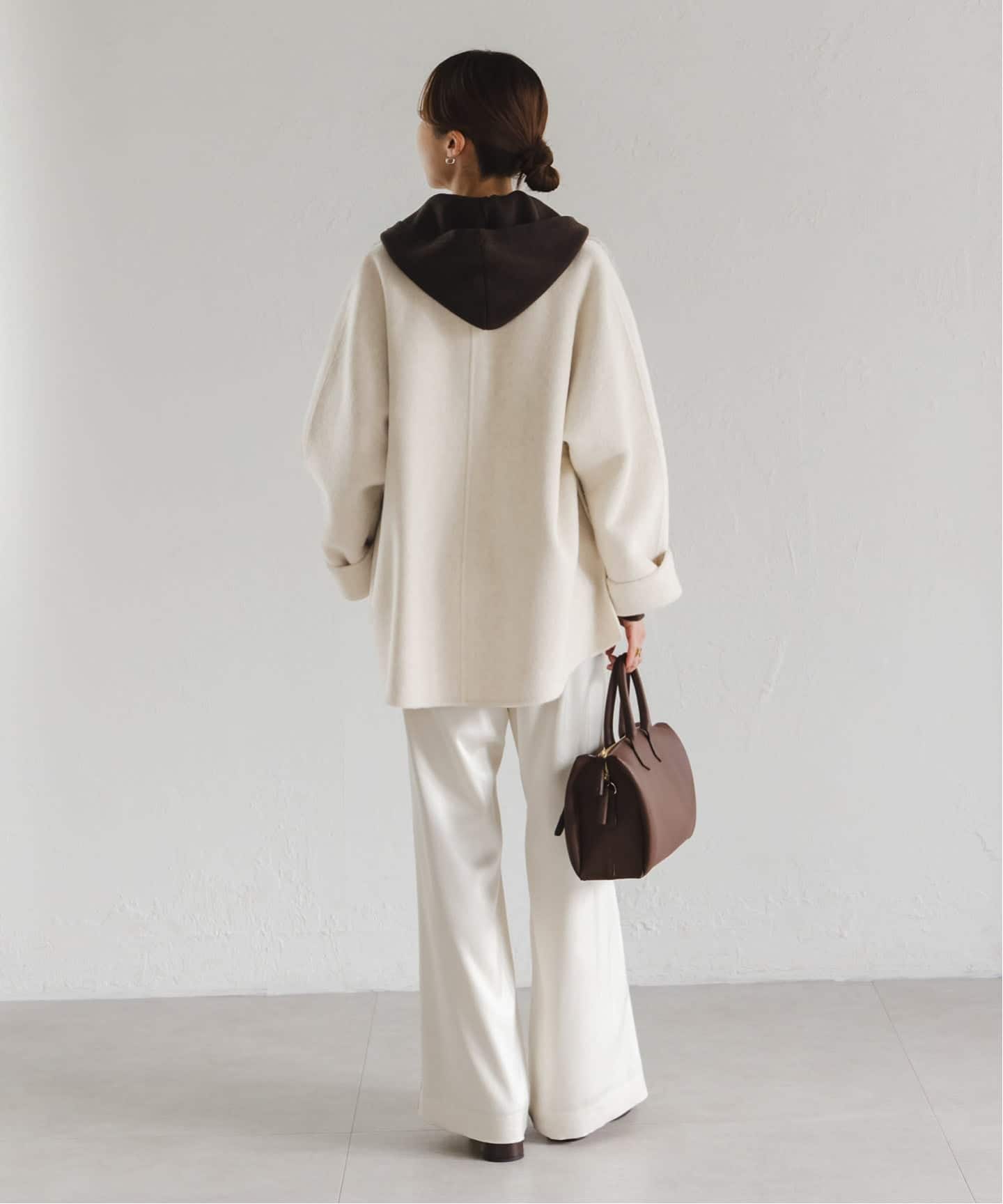 追加》キャメルミックスリバージップコート（その他ブルゾン／アウター