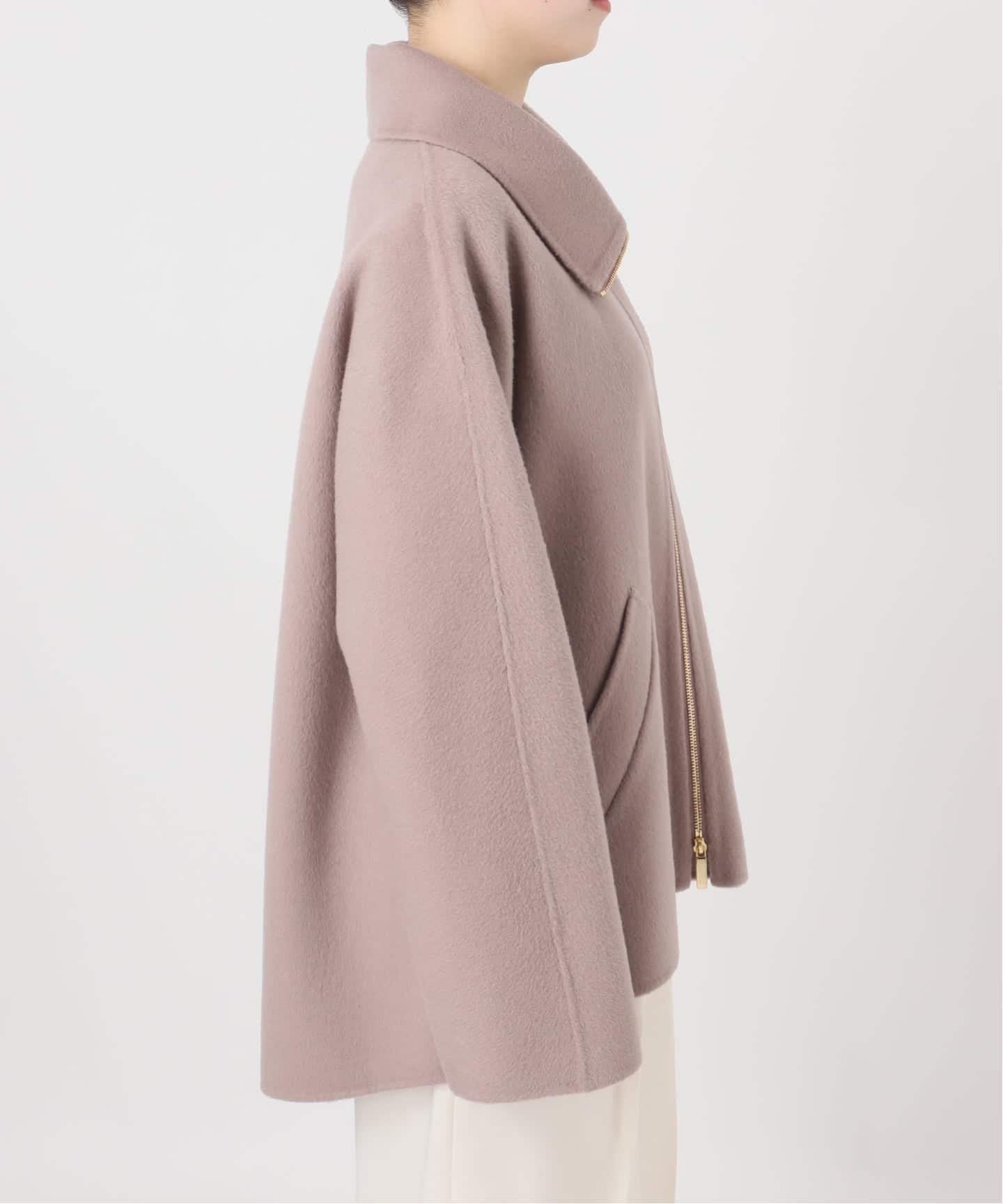 追加》キャメルミックスリバージップコート（その他ブルゾン／アウター