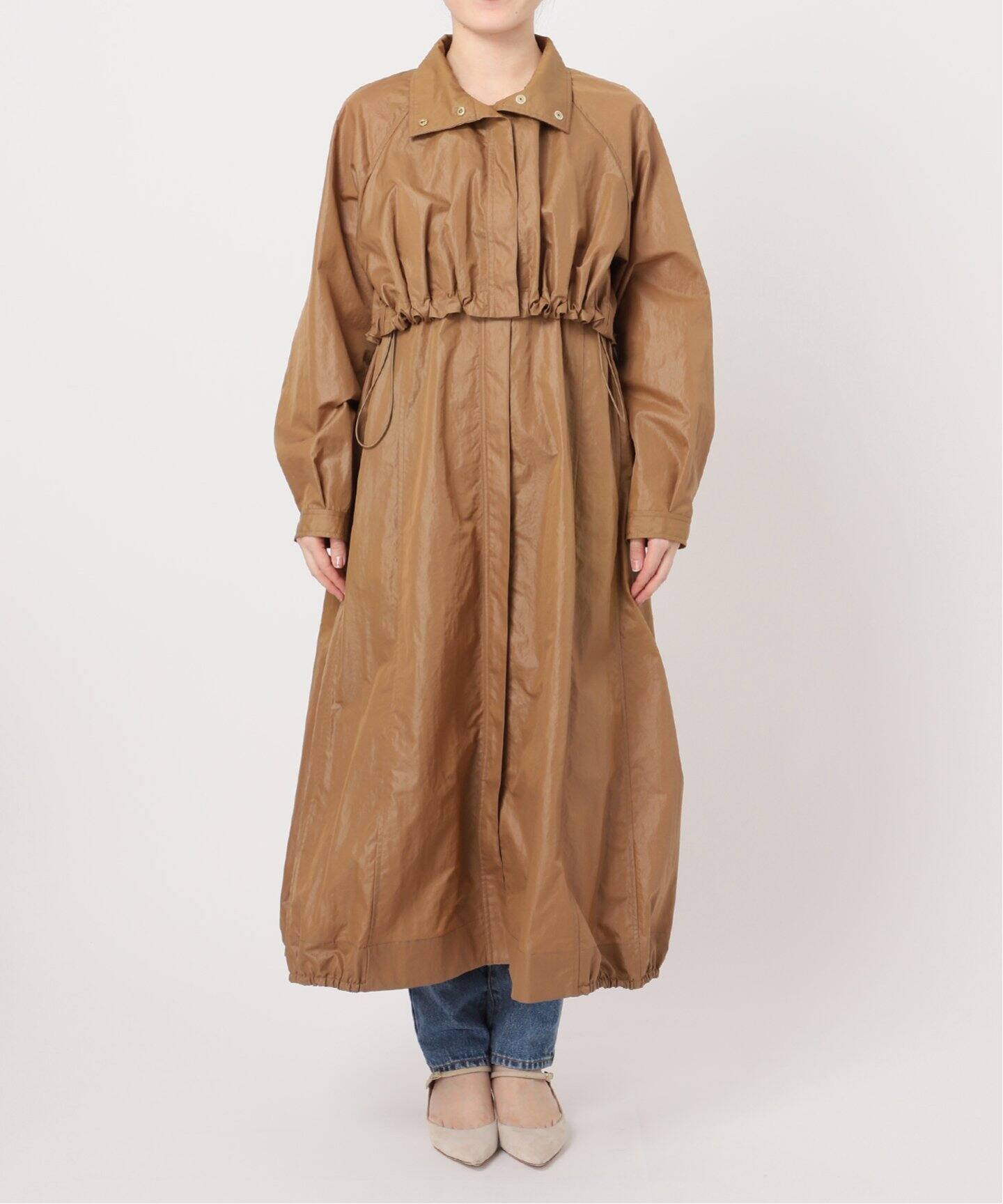 NOBLE コート ノーブル NOBLE 《予約》MTRレイズドネックジップコート （ナチュラル