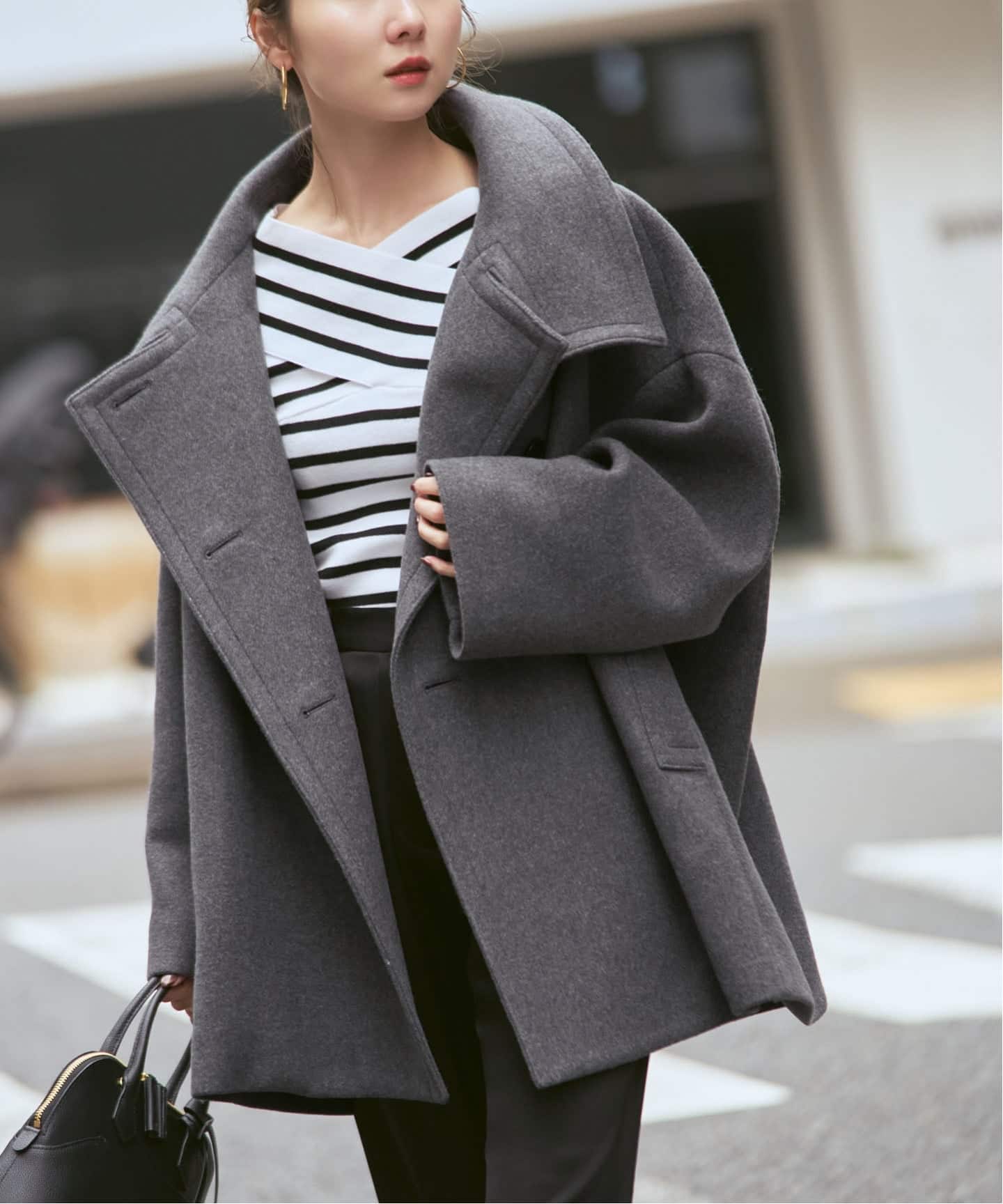 追加・WEB限定カラー》スタンドカラーオーバーコート（その他ブルゾン