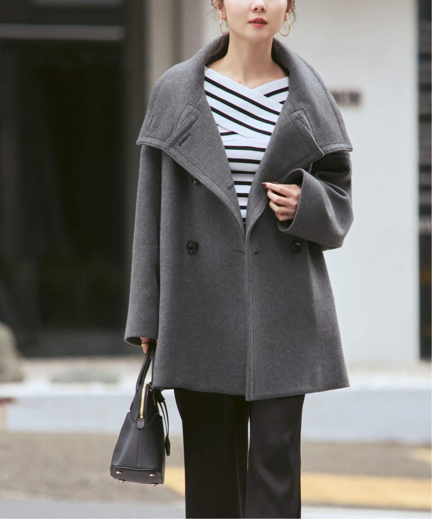 追加・WEB限定カラー》スタンドカラーオーバーコート（その他ブルゾン