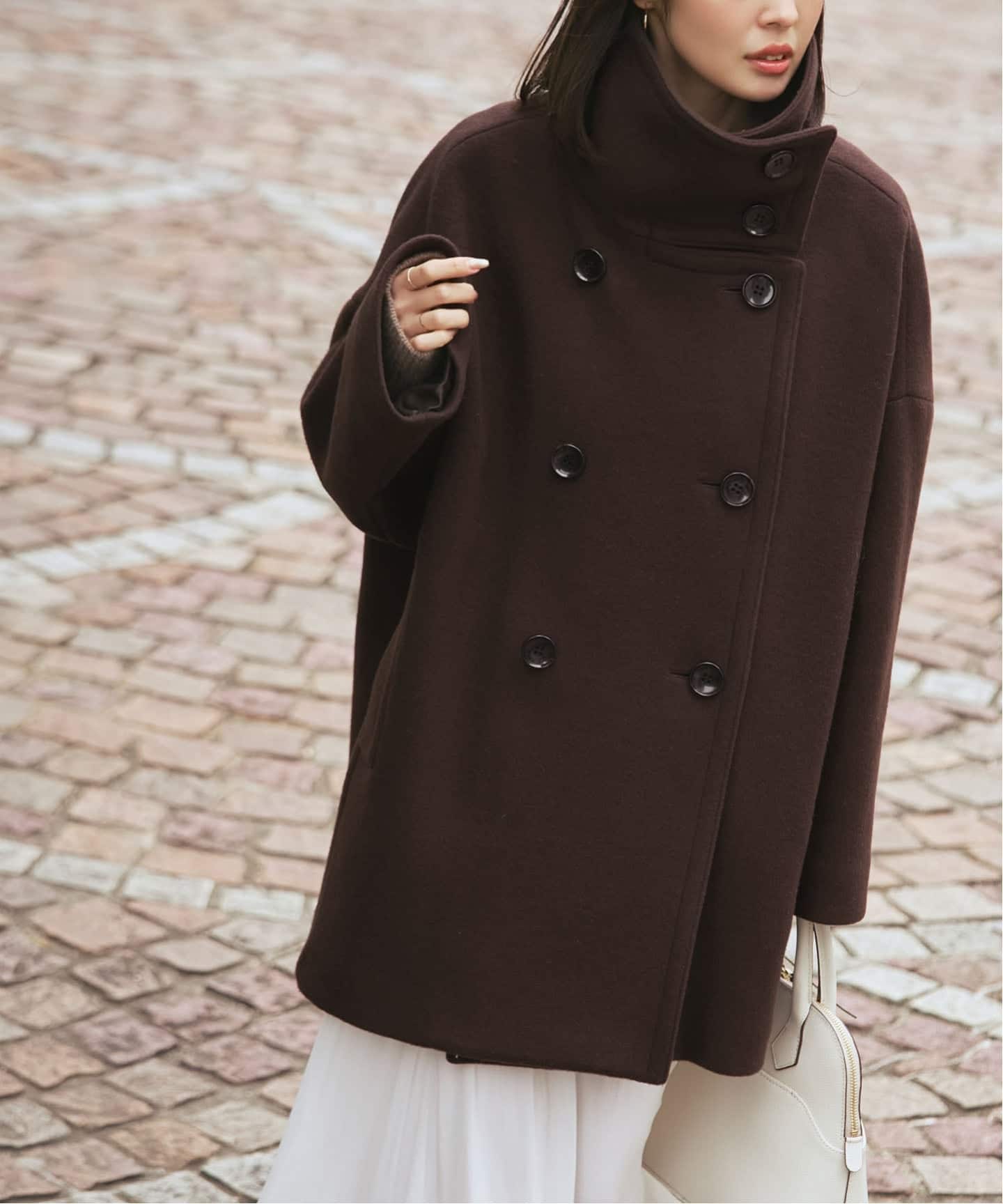 追加・WEB限定カラー》スタンドカラーオーバーコート（その他ブルゾン