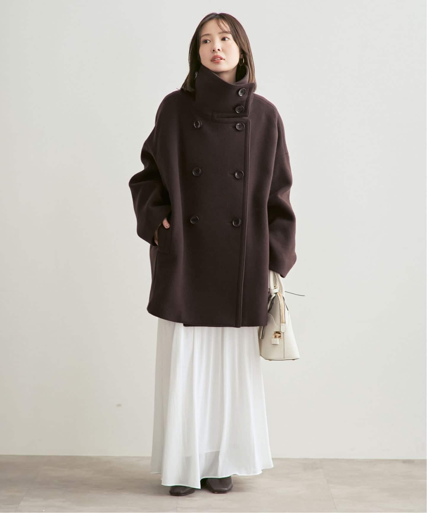 追加・WEB限定カラー》スタンドカラーオーバーコート（その他ブルゾン