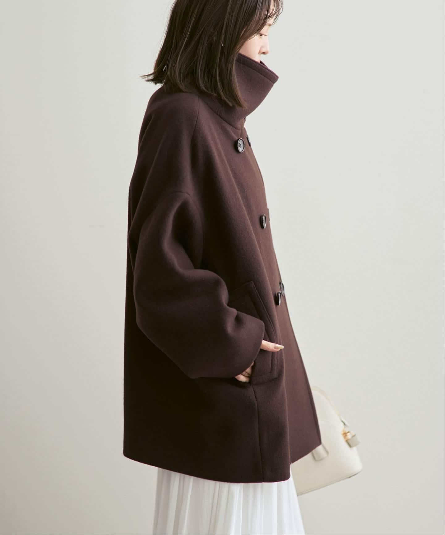 追加・WEB限定カラー》スタンドカラーオーバーコート（その他ブルゾン