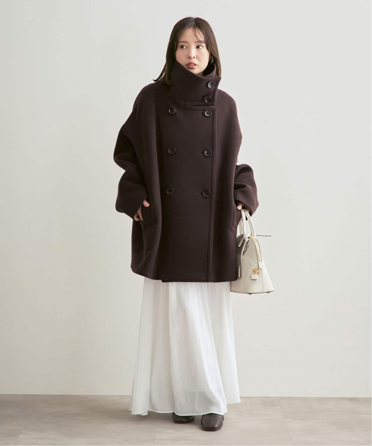 追加・WEB限定カラー》スタンドカラーオーバーコート（その他ブルゾン