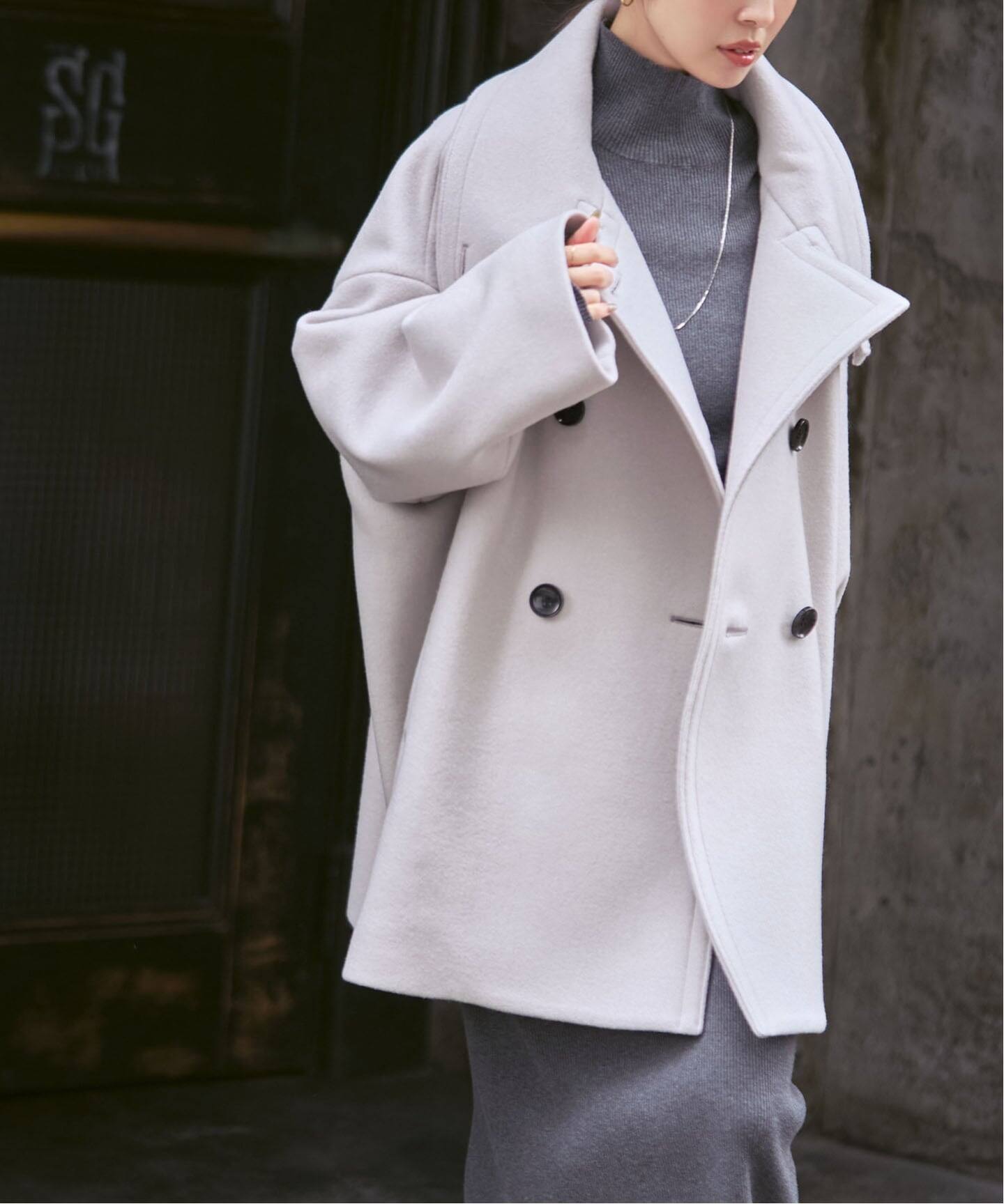 追加・WEB限定カラー》スタンドカラーオーバーコート（その他ブルゾン