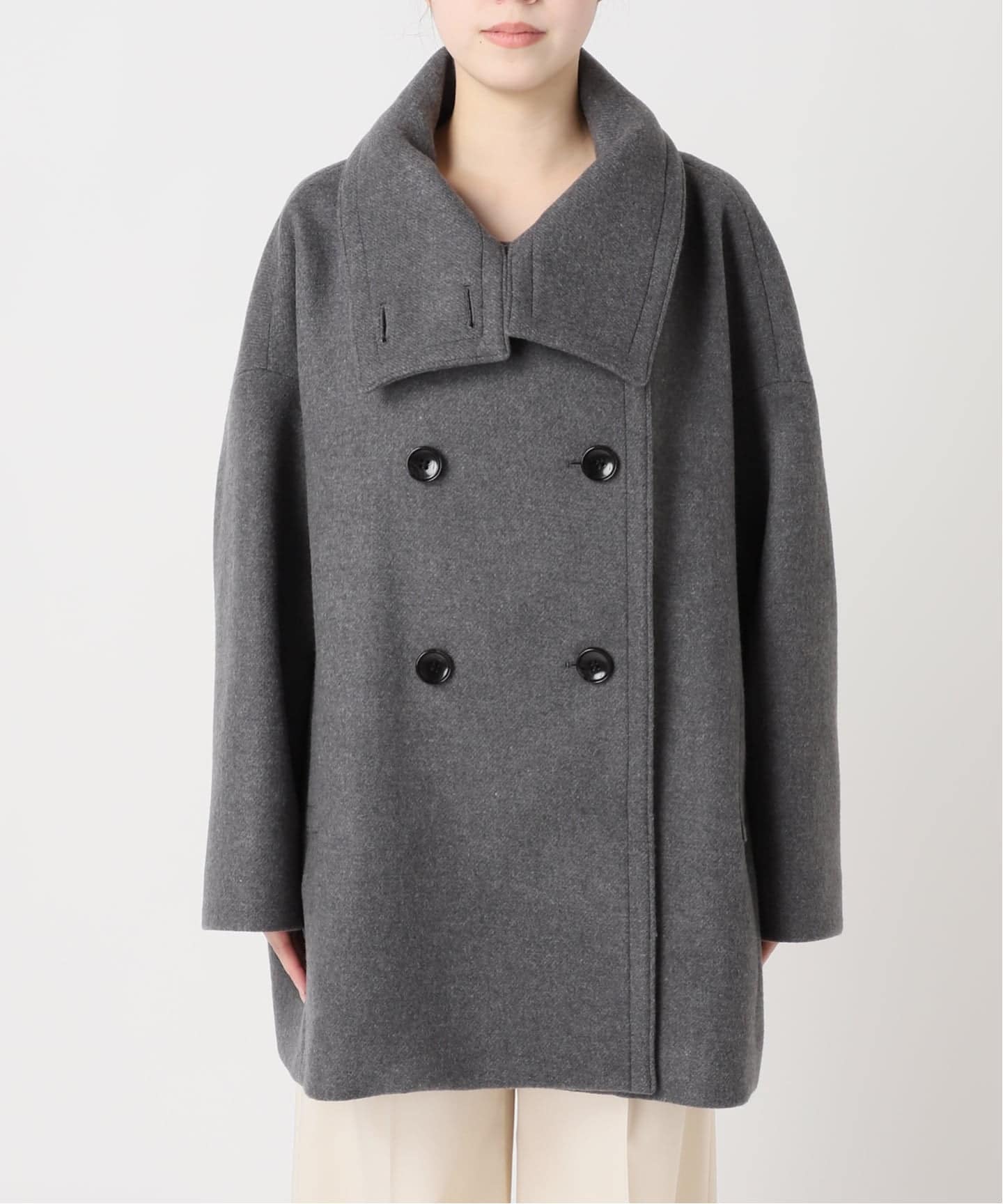 追加・WEB限定カラー》スタンドカラーオーバーコート（その他ブルゾン