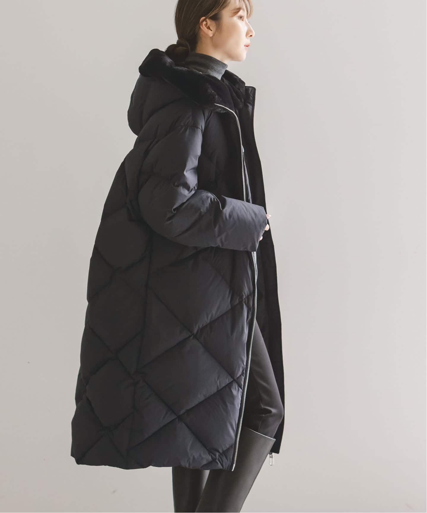 新品タグ付 ノーブル別注 DUNOウールコンビダウン イエナ 追加》【DUNO