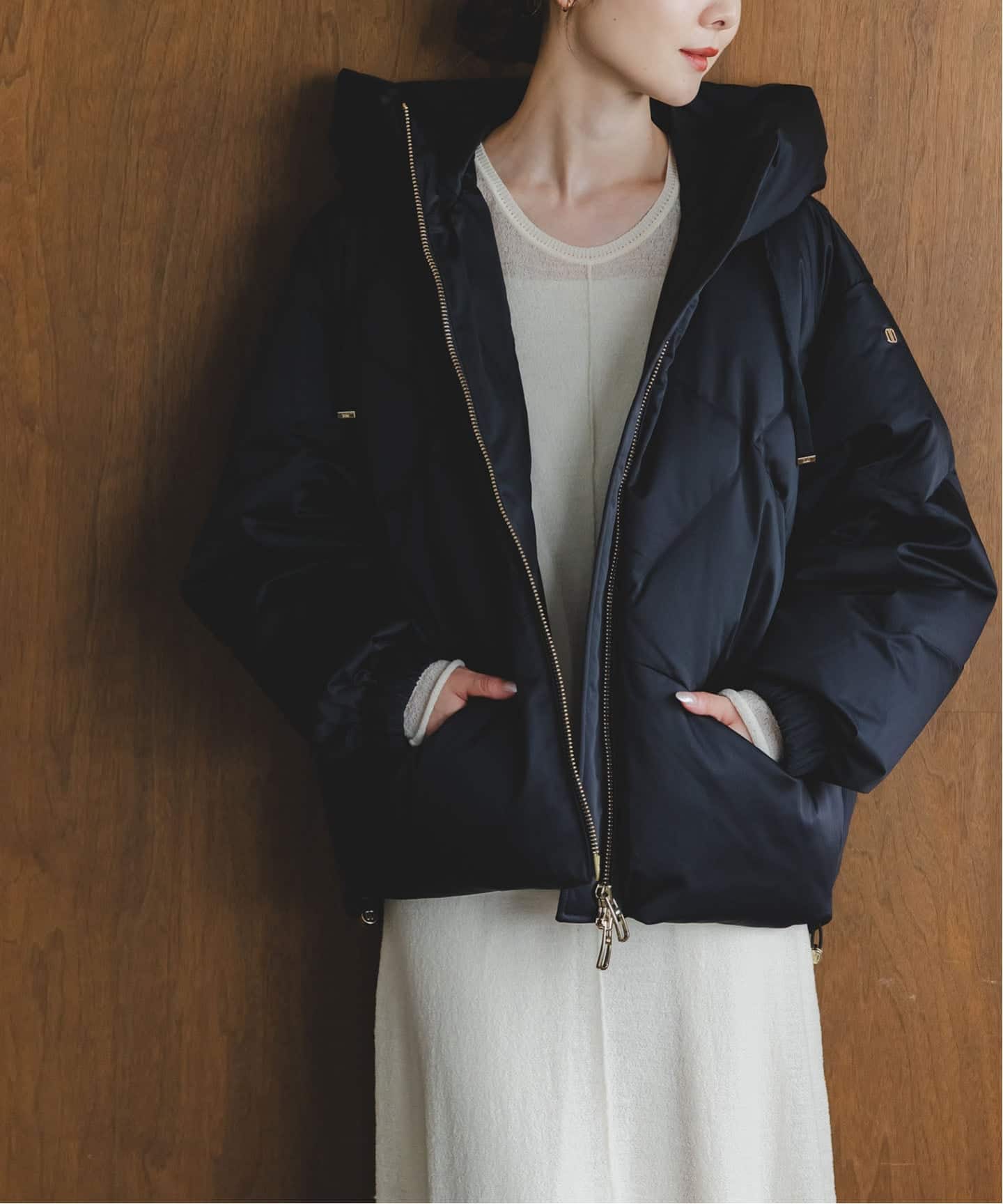 【新品】DUNO デュノ PEGGIE ペギー ダウンジャケット ネイビー 追加2・NOBLE別注》DUNO/デュノ PEGGIE(ペギー)（ダウンジャケット