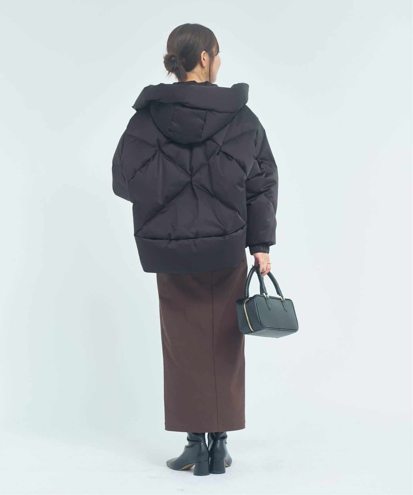 新品 NOBLE 別注ダウン DUNO/デュノ PEGGIE ブラック　Sサイズ 追加2・NOBLE別注》DUNO/デュノ PEGGIE(ペギー)（ダウンジャケット