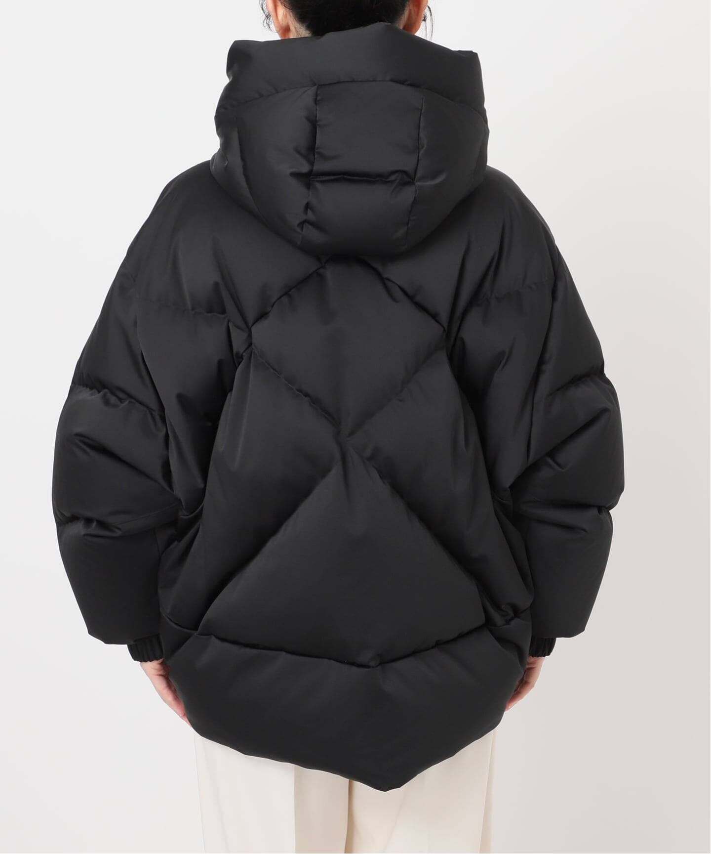 美品【DUNO】ダウン ペギー マットブラック 38 追加予約2・NOBLE別注》DUNO/デュノ PEGGIE(ペギー)（ダウンジャケット