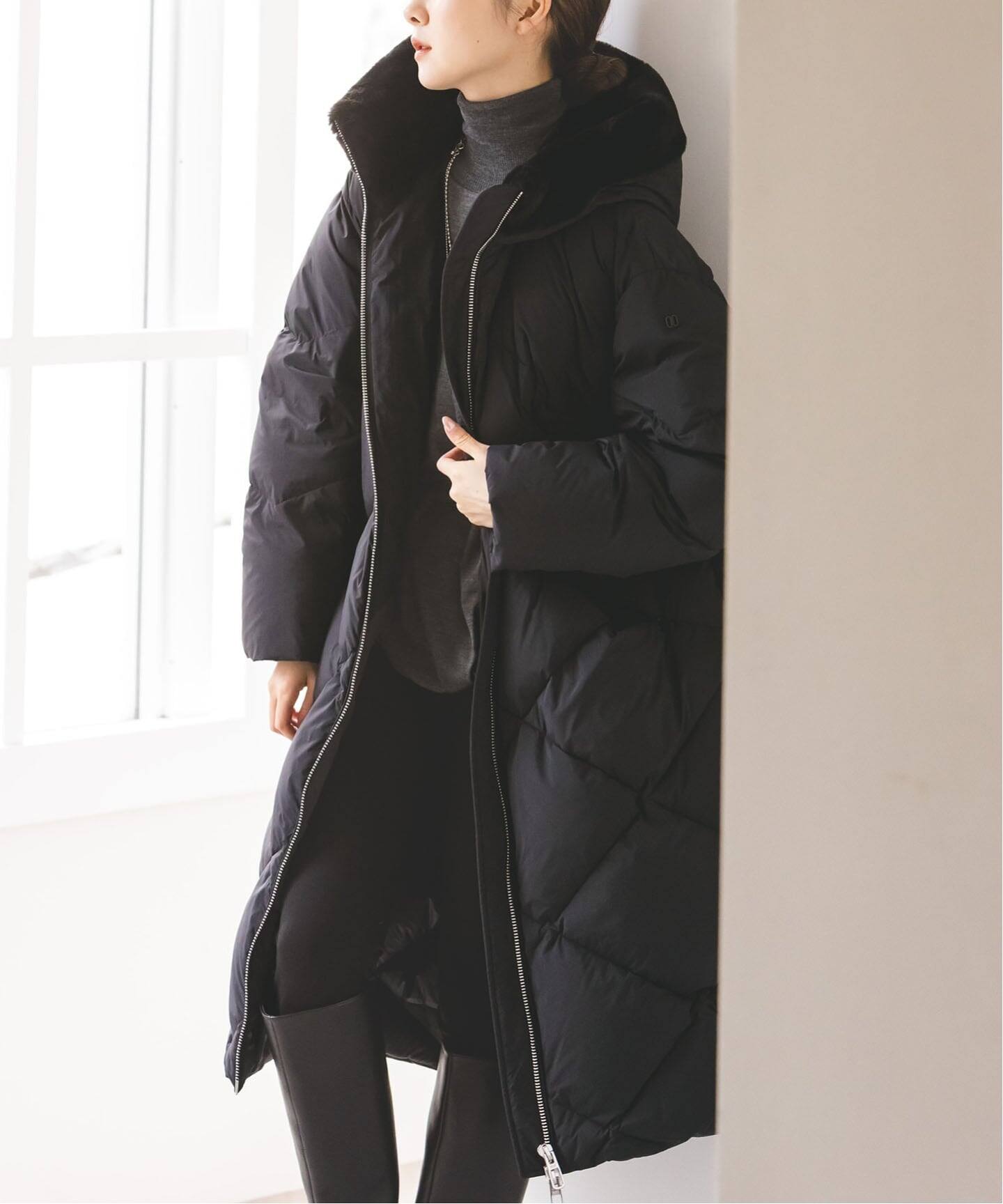 追加2》DUNO/デュノ JENNA(ジェンナ/ブラック)（ダウンジャケット