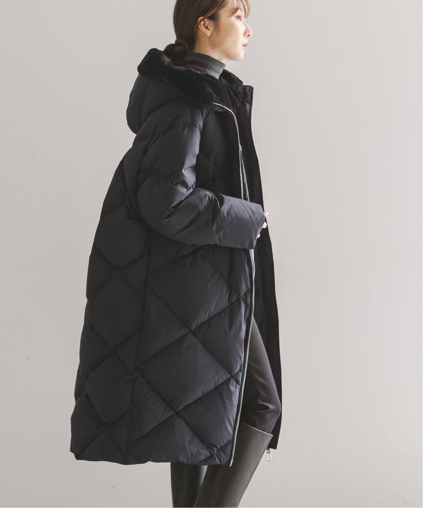 追加2》DUNO/デュノ JENNA(ジェンナ/ブラック)（ダウンジャケット