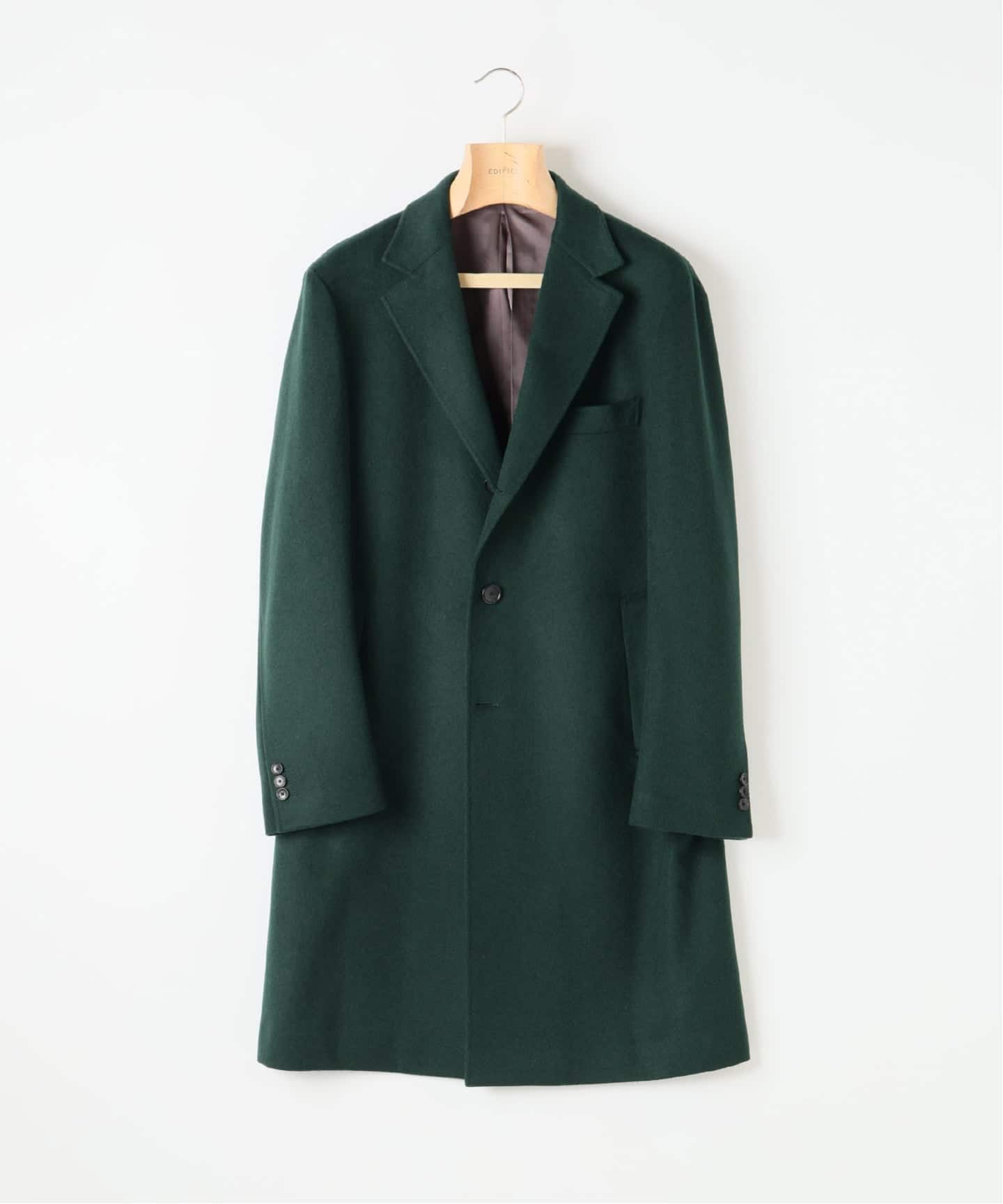 SUPER 140's ウール / カシミヤ チェスターコート（チェスターコート