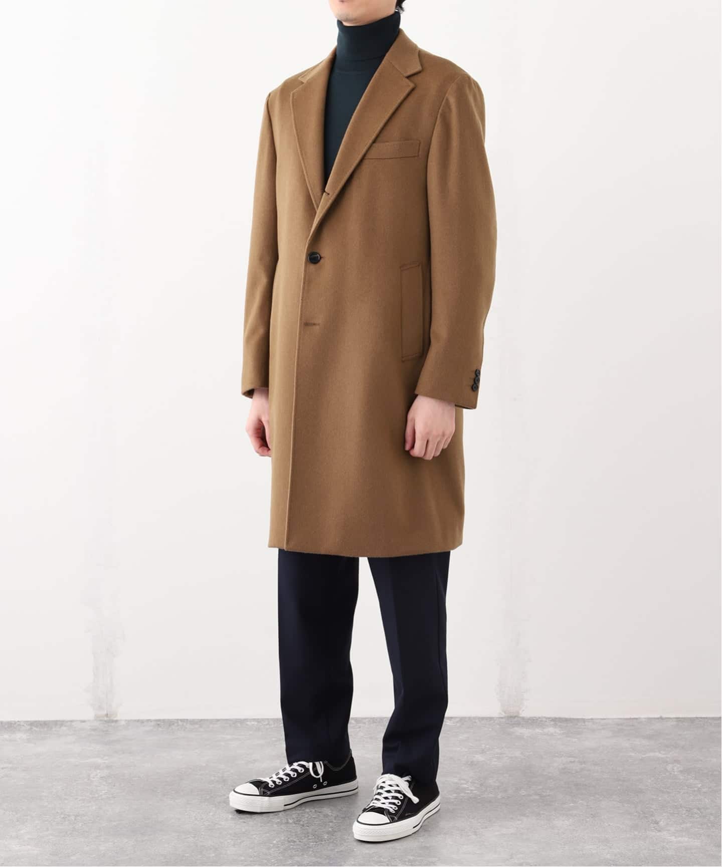 SUPER 140's ウール / カシミヤ チェスターコート（チェスター