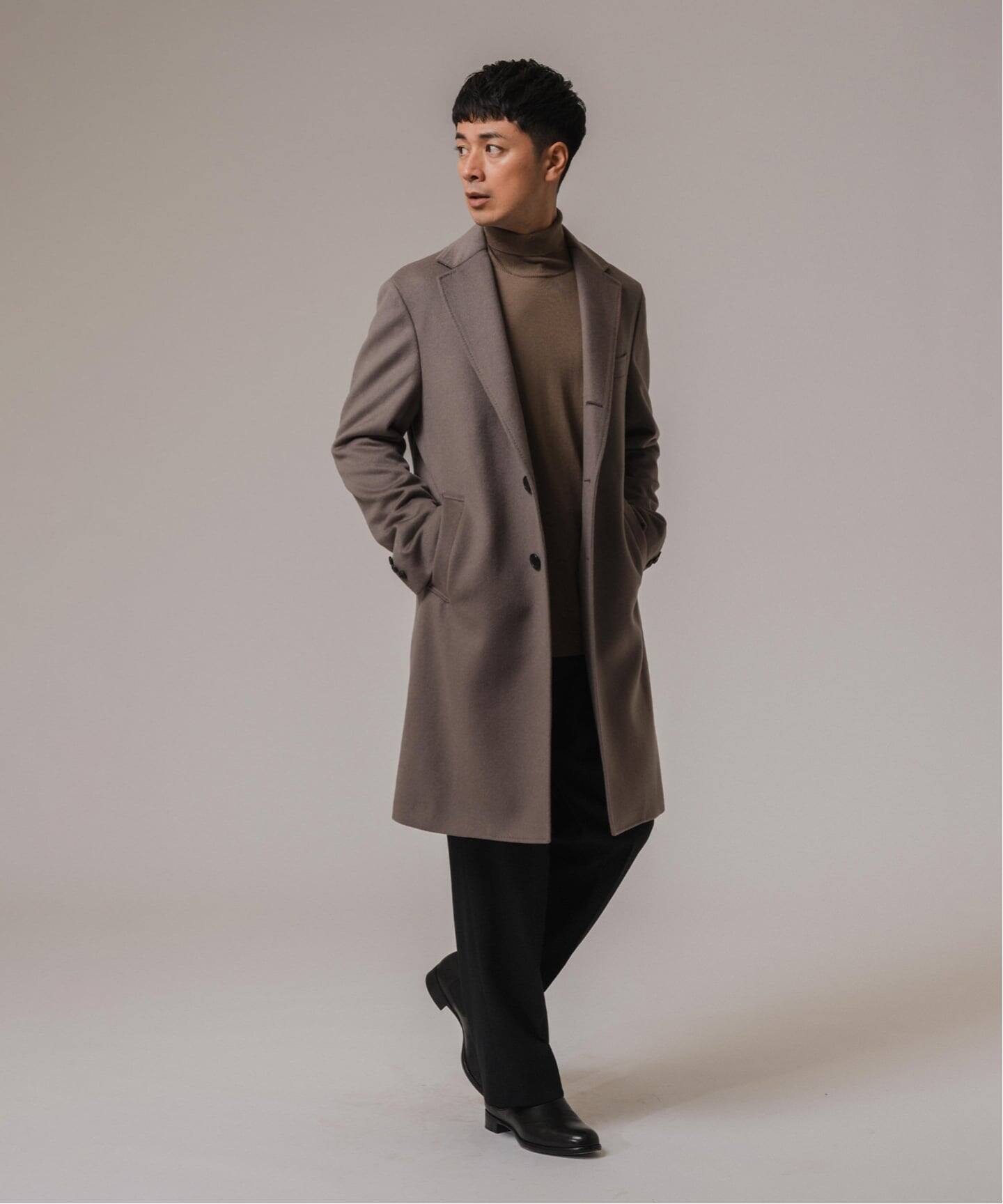 エディフィス　チェスターコート　美品 EDIFICE チェスターコート コート SUPER 140's ウール