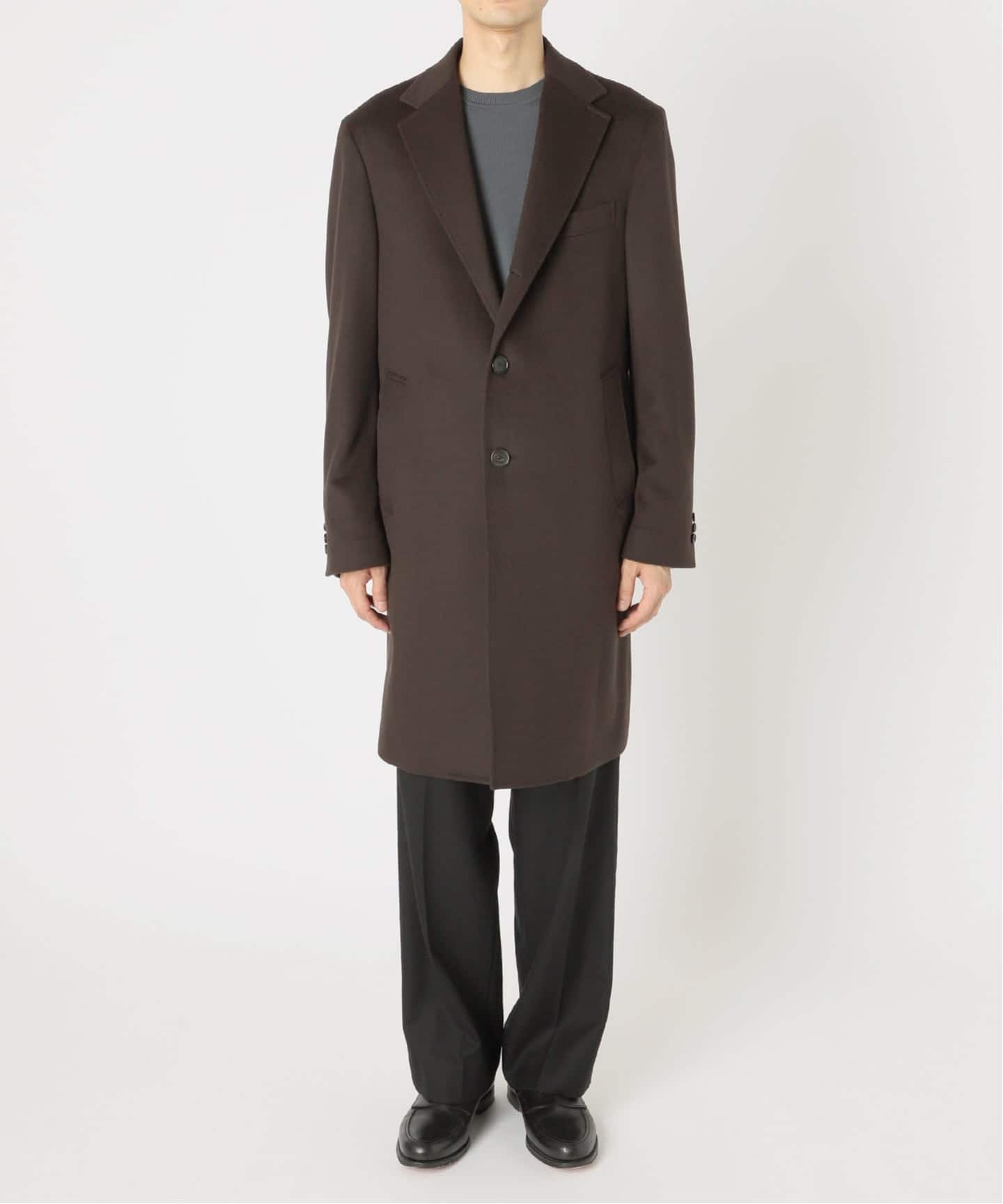 追加》SUPER 140's ウール / カシミヤ チェスターコート（チェスター