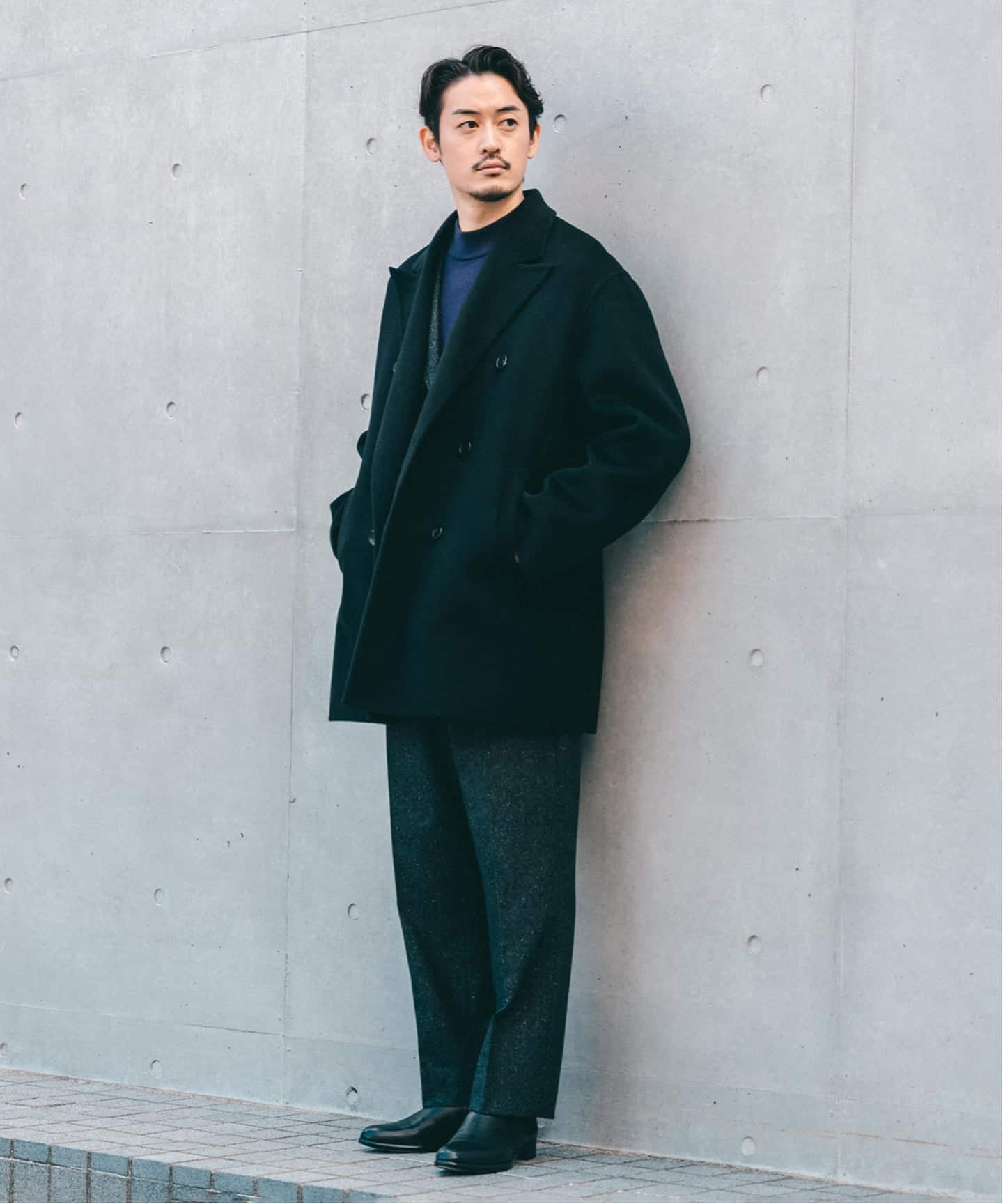 極美品 EDIFICE エディフィス￼ チェック柄 チェスターコート 本物エディフィスedificeウールチェック柄ロングチェスターコート