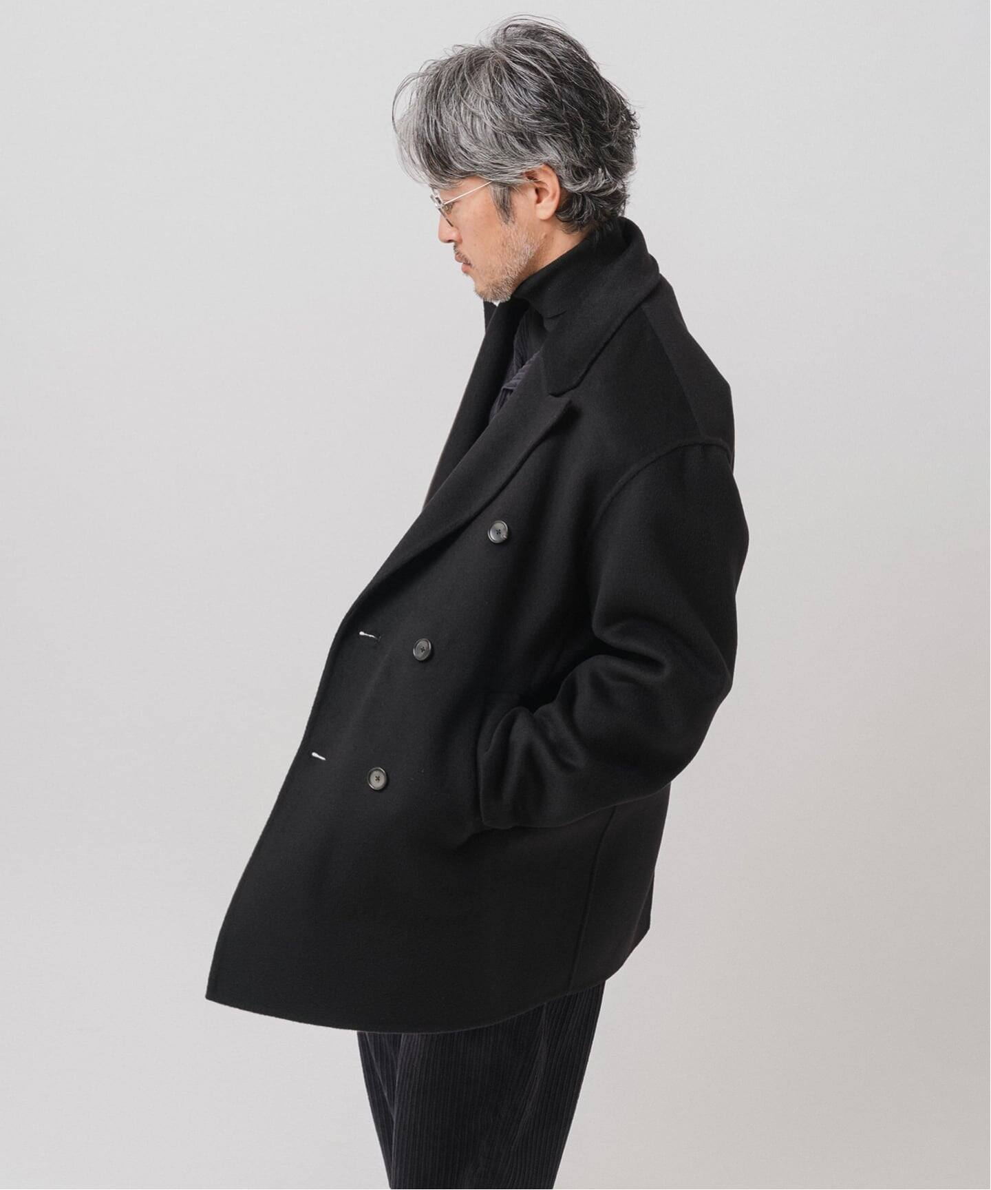 E. ウールカシミヤ Wフェイス コート（チェスターコート）｜EDIFICE