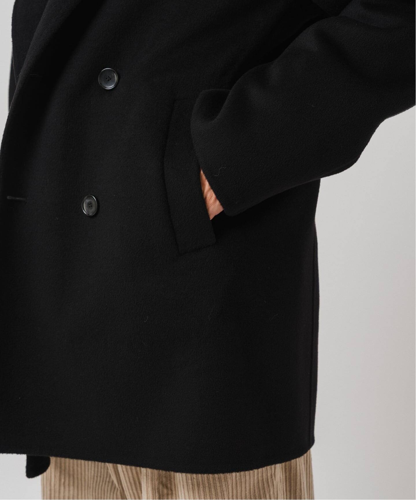 「EDIFICE」エディフィス ウール　カシミヤ　チェスターコート 予約》E. ウールカシミヤ Wフェイス コート（チェスターコート