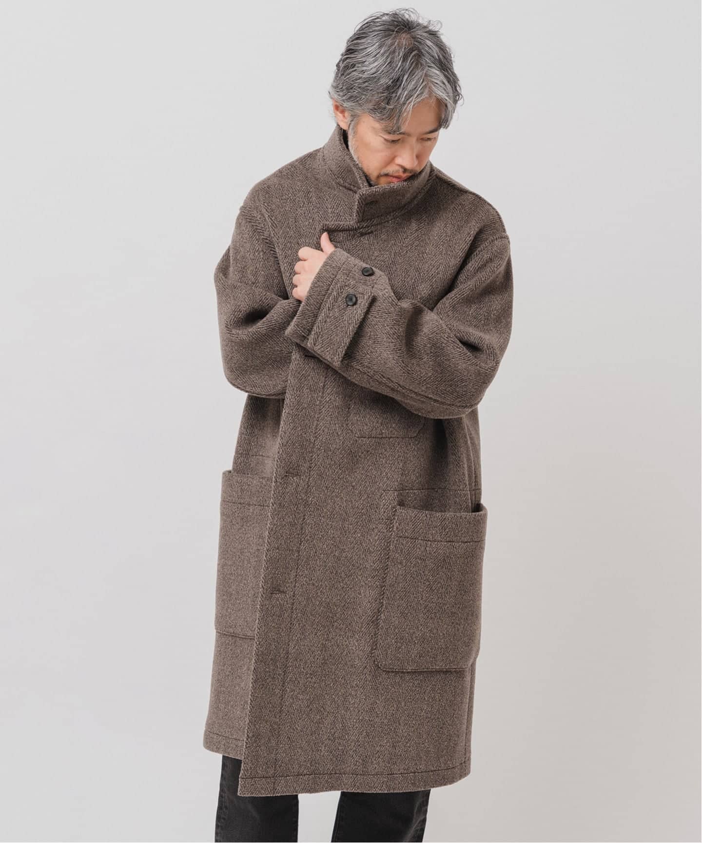 EDIFICE トリプルパイル ローブ コート セール】E. トリプルパイル ローブ コート（その他アウター）｜EDIFICE