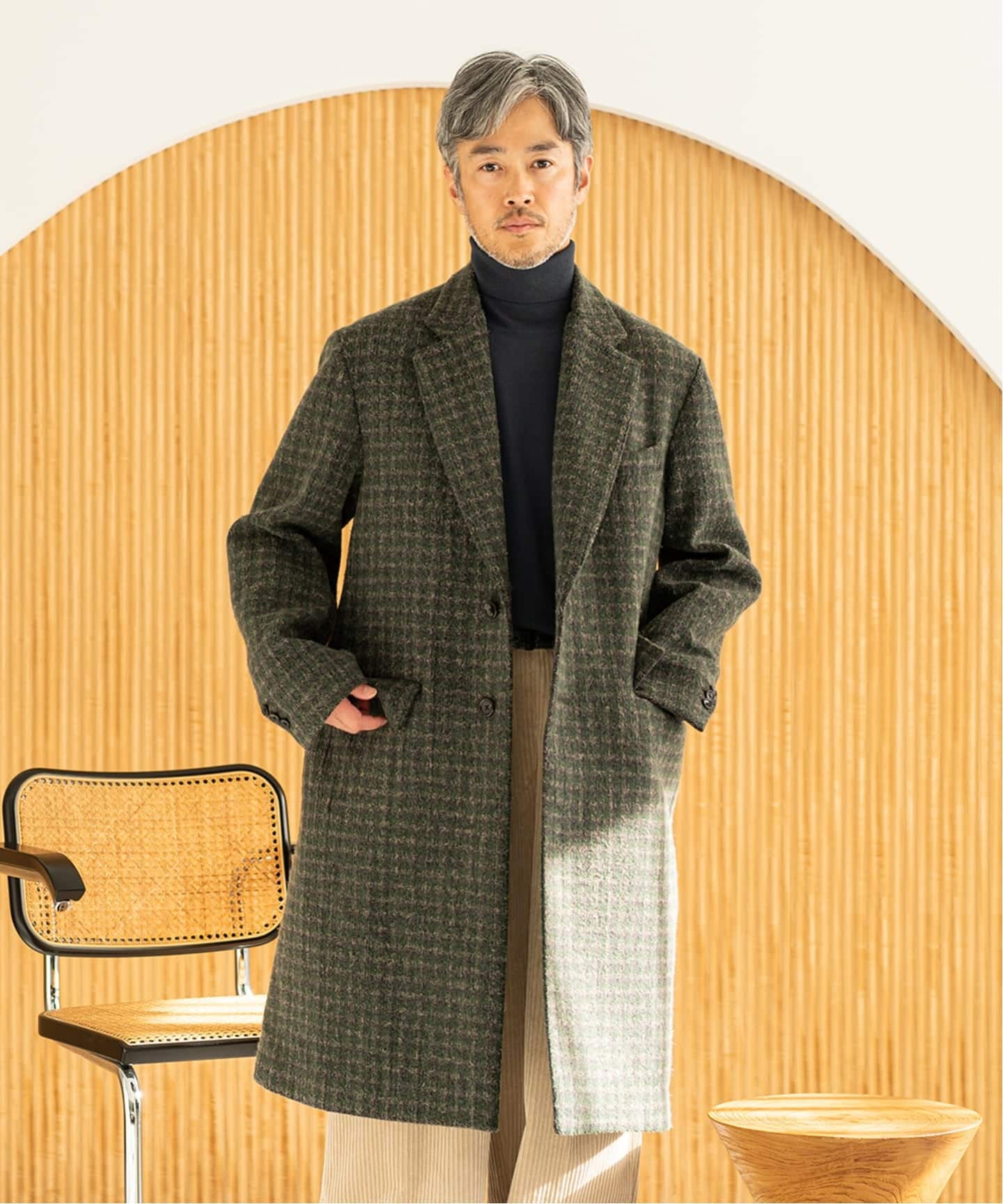 チェスターコート エディフィス エディフィスの”絶対定番”チェスターコートのサイズ選びガイド