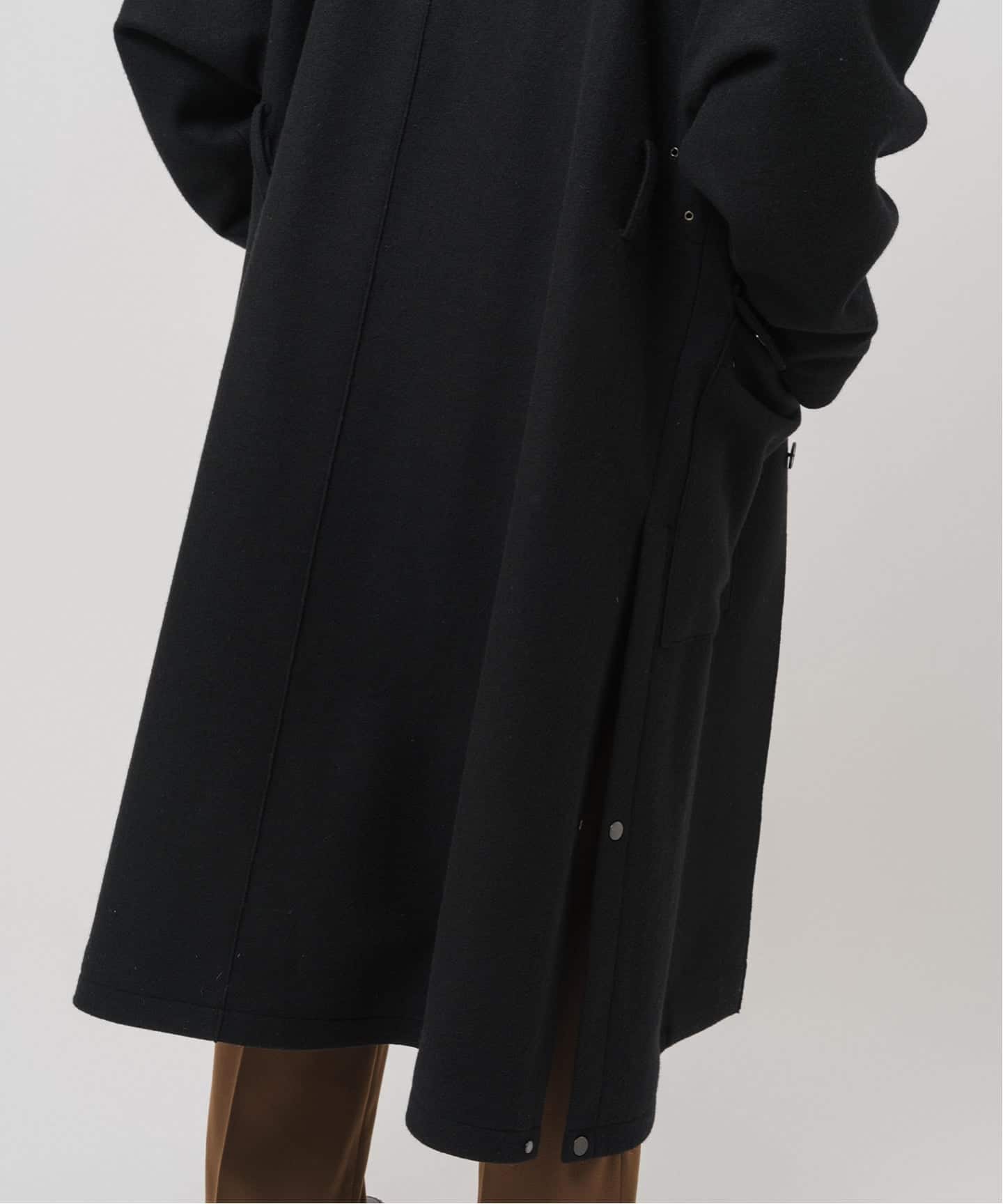 ニット メルトン モーターサイクル コート（その他ブルゾン／アウター