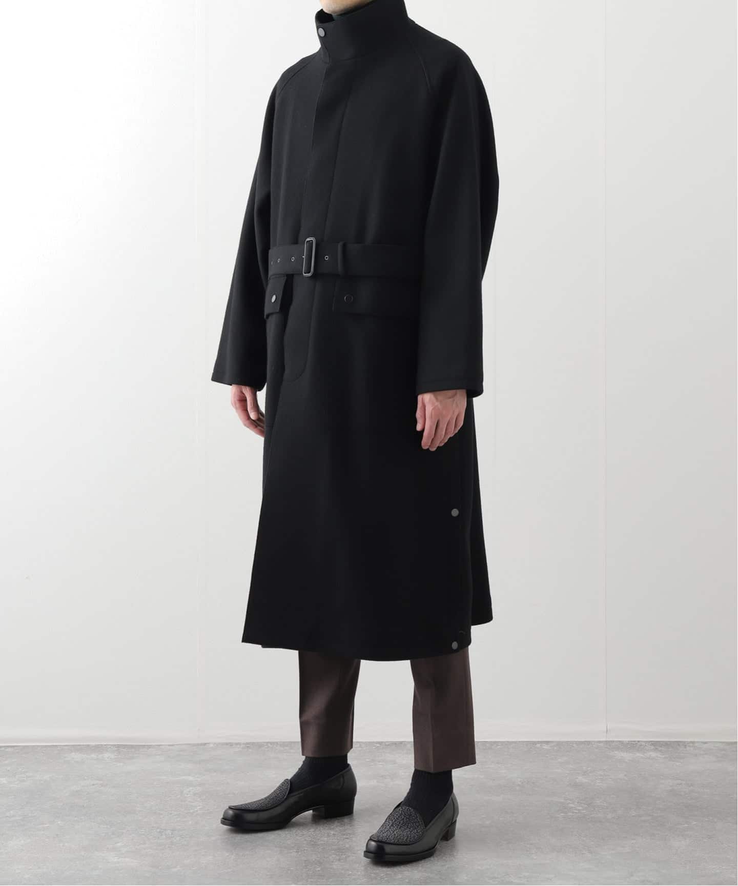 ニット メルトン モーターサイクル コート（その他ブルゾン／アウター