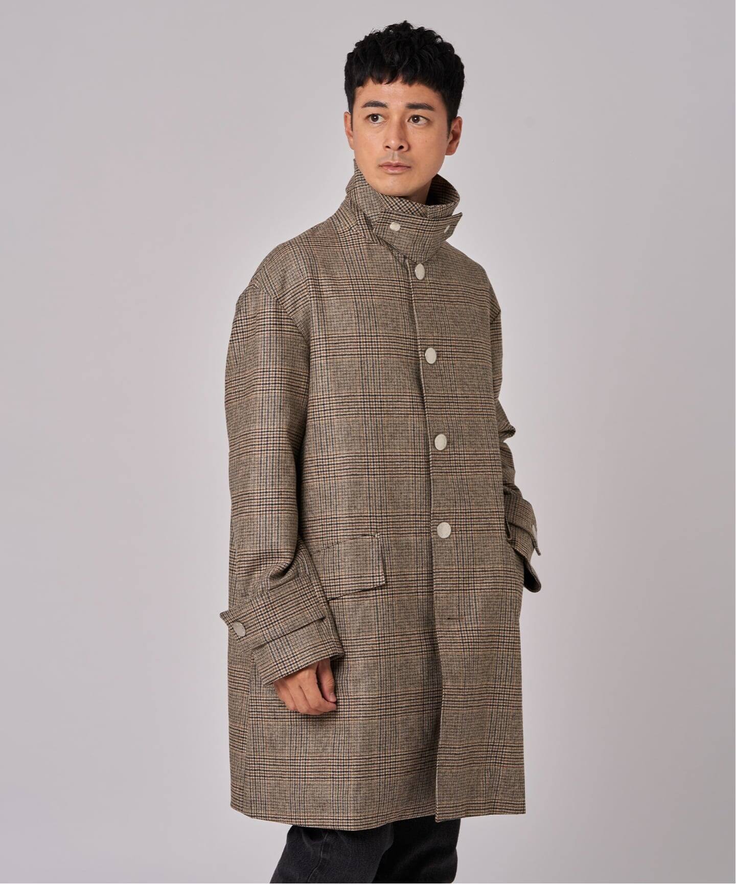 Mackintosh HUMBIE ハンビーSL ウールグレンチェックコート 予約》MACKINTOSH(マッキントッシュ) 別注 HUMBIE/ハンビー SL