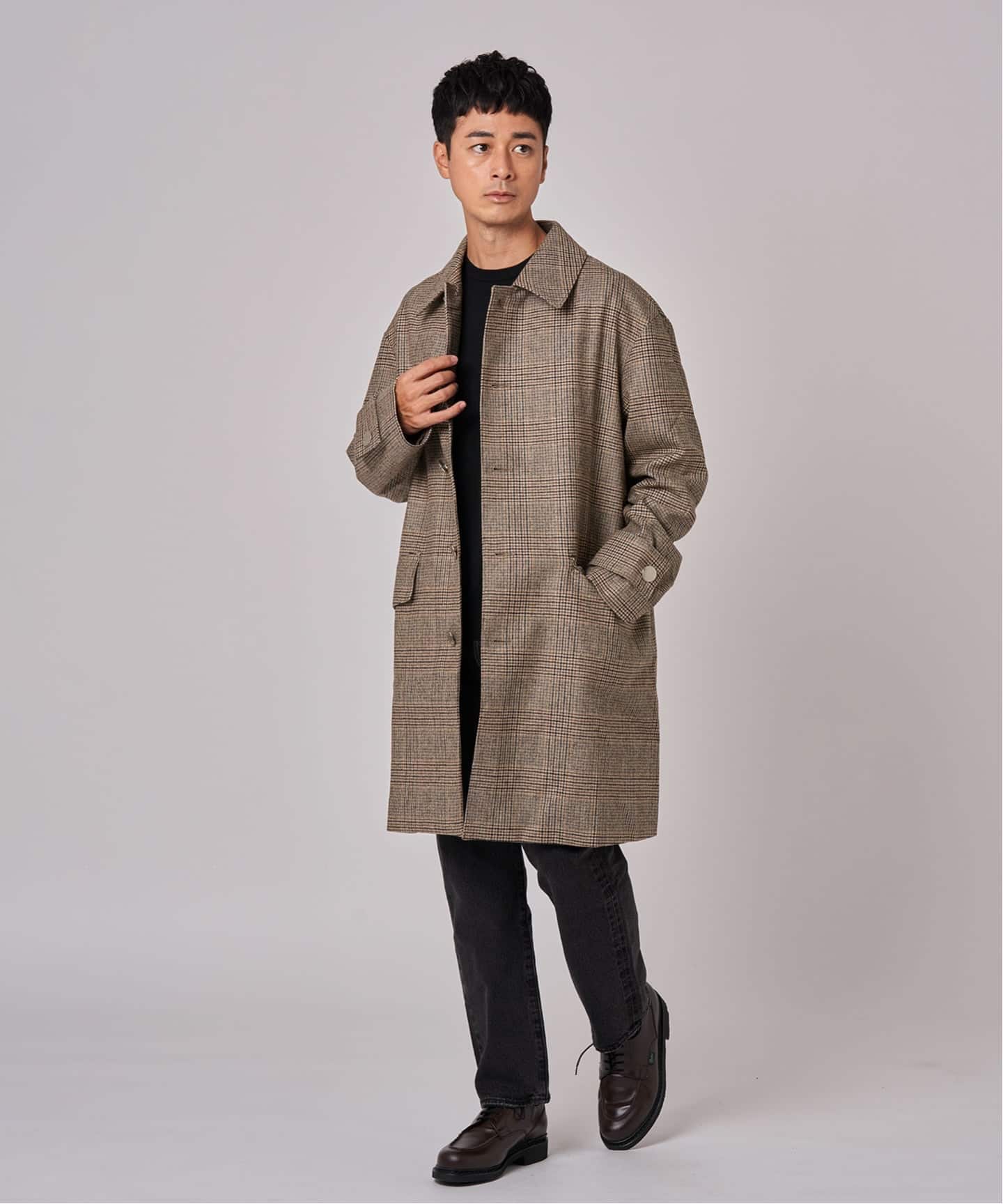 Mackintosh HUMBIE ハンビーSL ウールグレンチェックコート 予約》MACKINTOSH(マッキントッシュ) 別注 HUMBIE/ハンビー SL