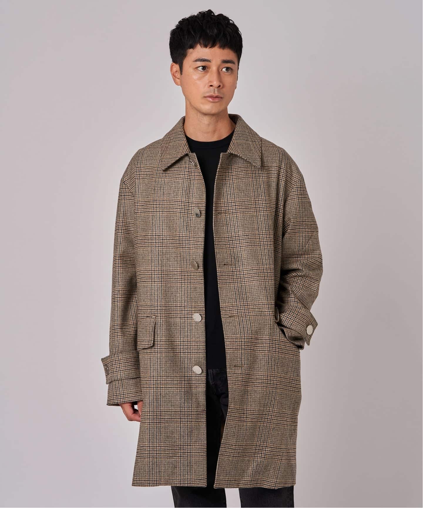Mackintosh HUMBIE ハンビーSL ウールグレンチェックコート 予約》MACKINTOSH(マッキントッシュ) 別注 HUMBIE/ハンビー SL
