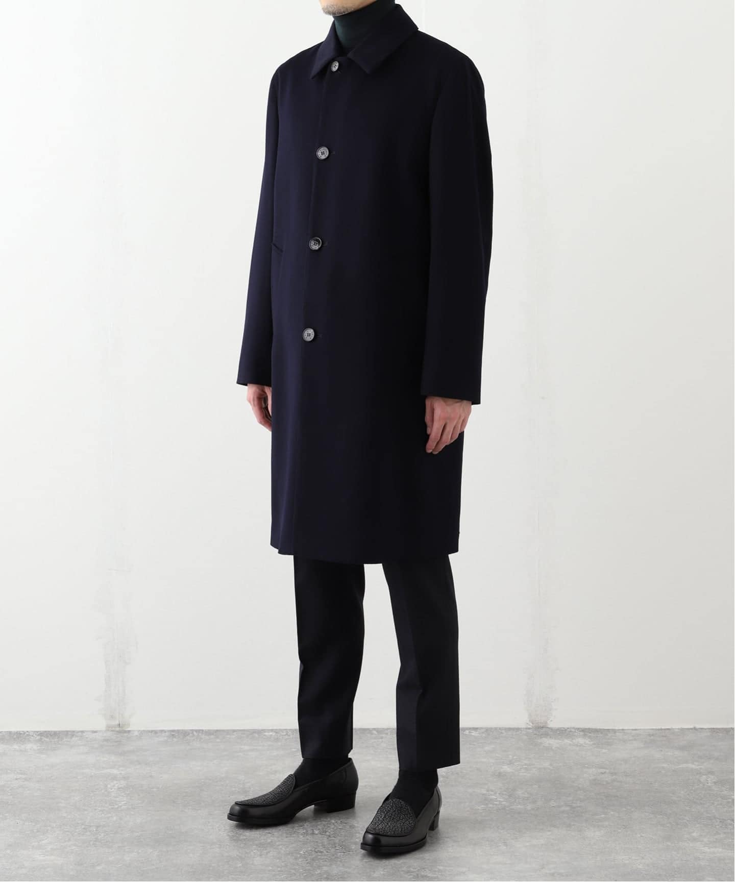 専用　MACKINTOSH DUNKELD ロロピアーナ ネイビー 38 マッキントッシュ コート DUNKELD ダンケルド ロロピアーナ 紺 38