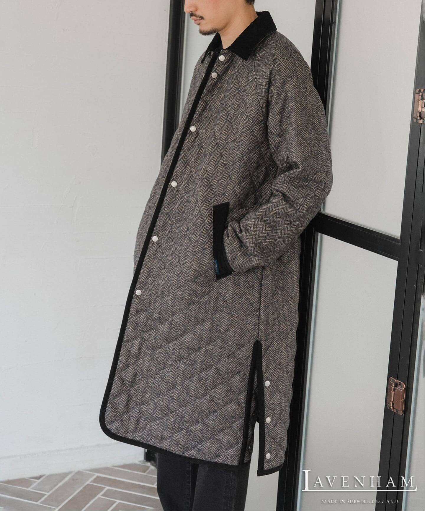 LAVENHAM (ラベンハム) 別注 Belted Chantry(へリンボン)（その他 