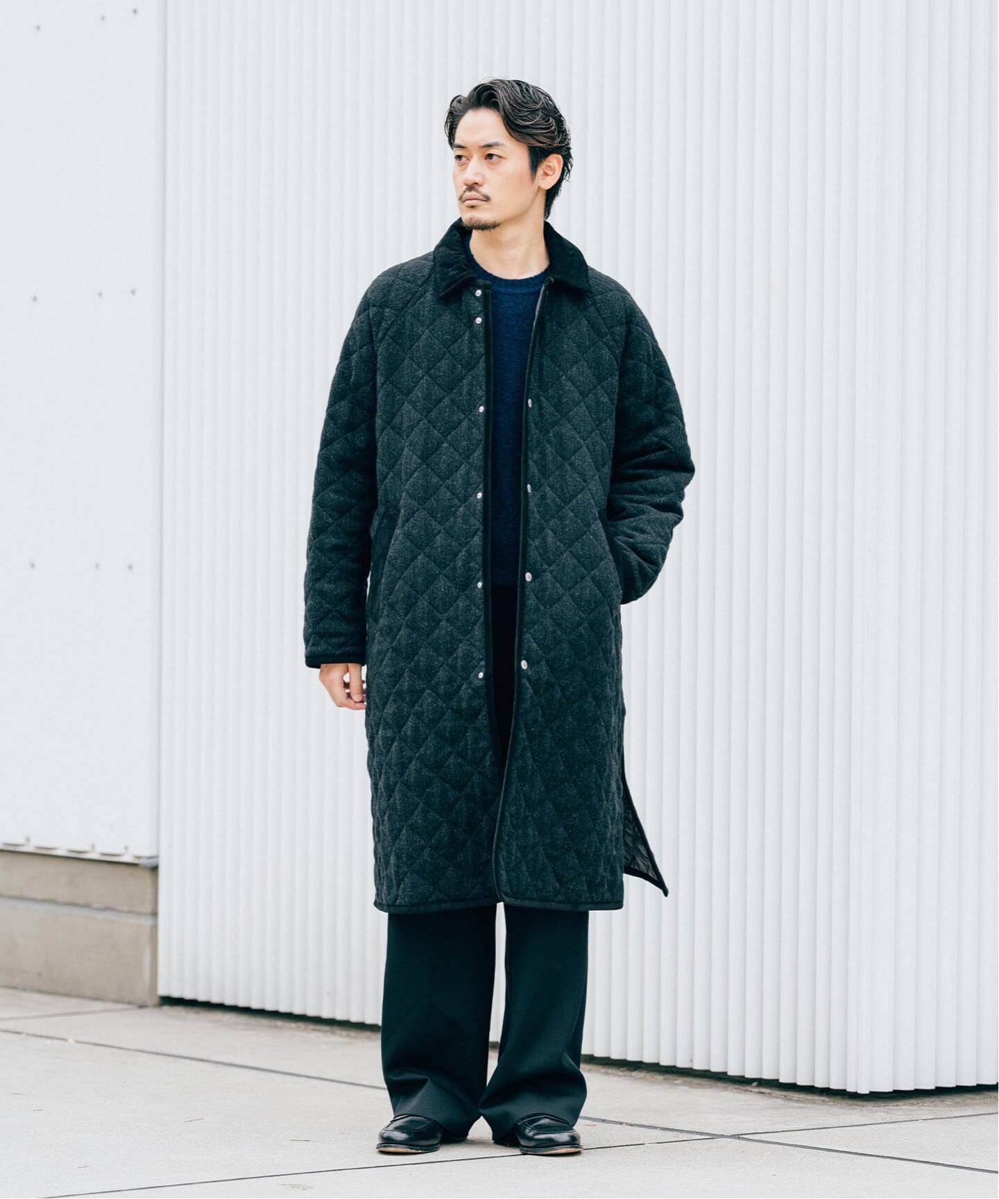 LAVENHAM (ラベンハム) 別注 Belted Chantry (ウールメルトン)（中綿