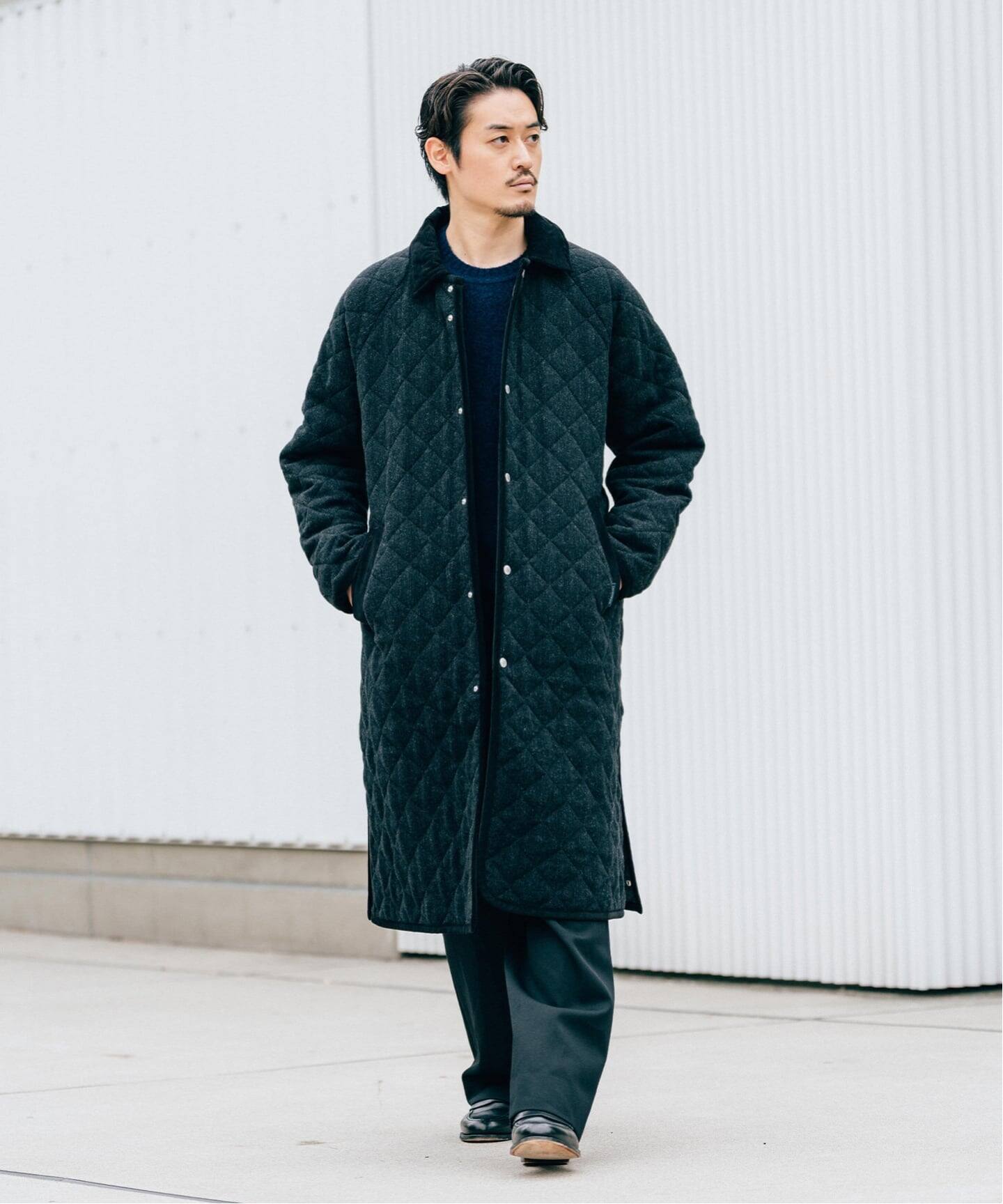 LAVENHAM (ラベンハム) 別注 Belted Chantry (ウールメルトン)（中綿